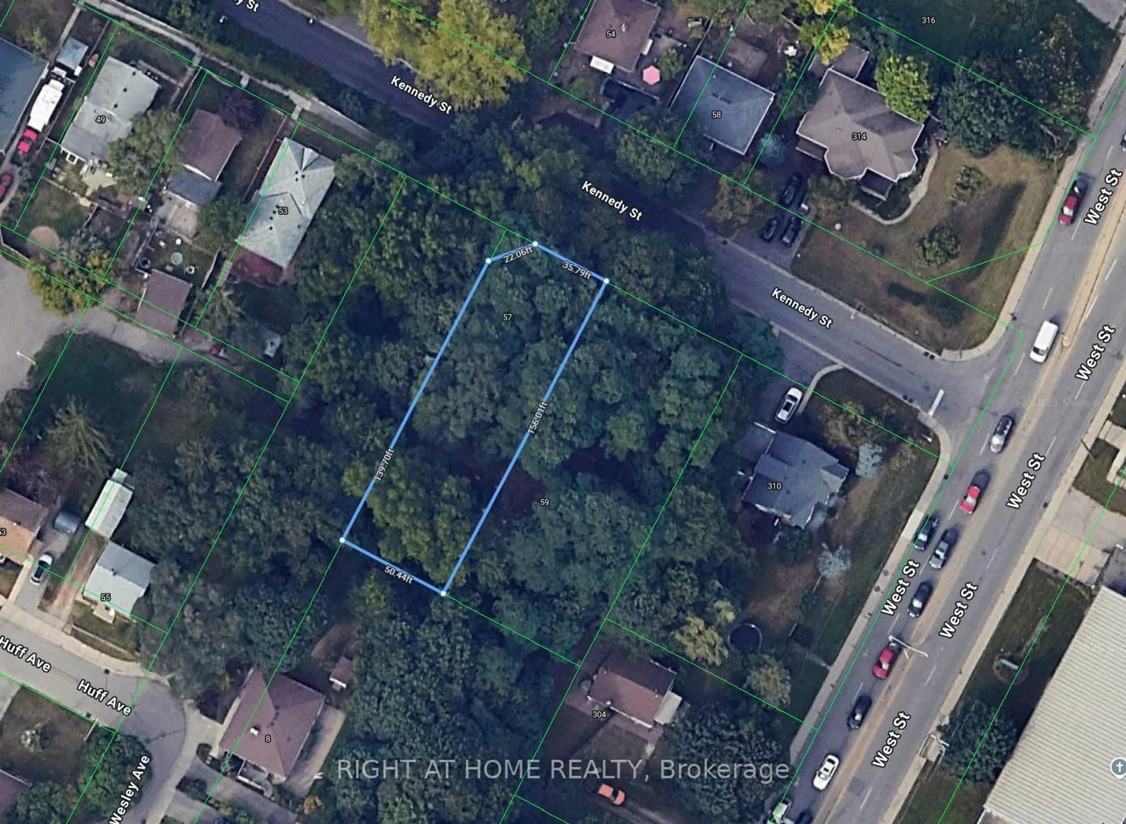 A pic from outside/outdoor area/front of a property/back of a property/a pic from drone, street for 57 Kennedy St, Brantford Ontario N3R 2C7