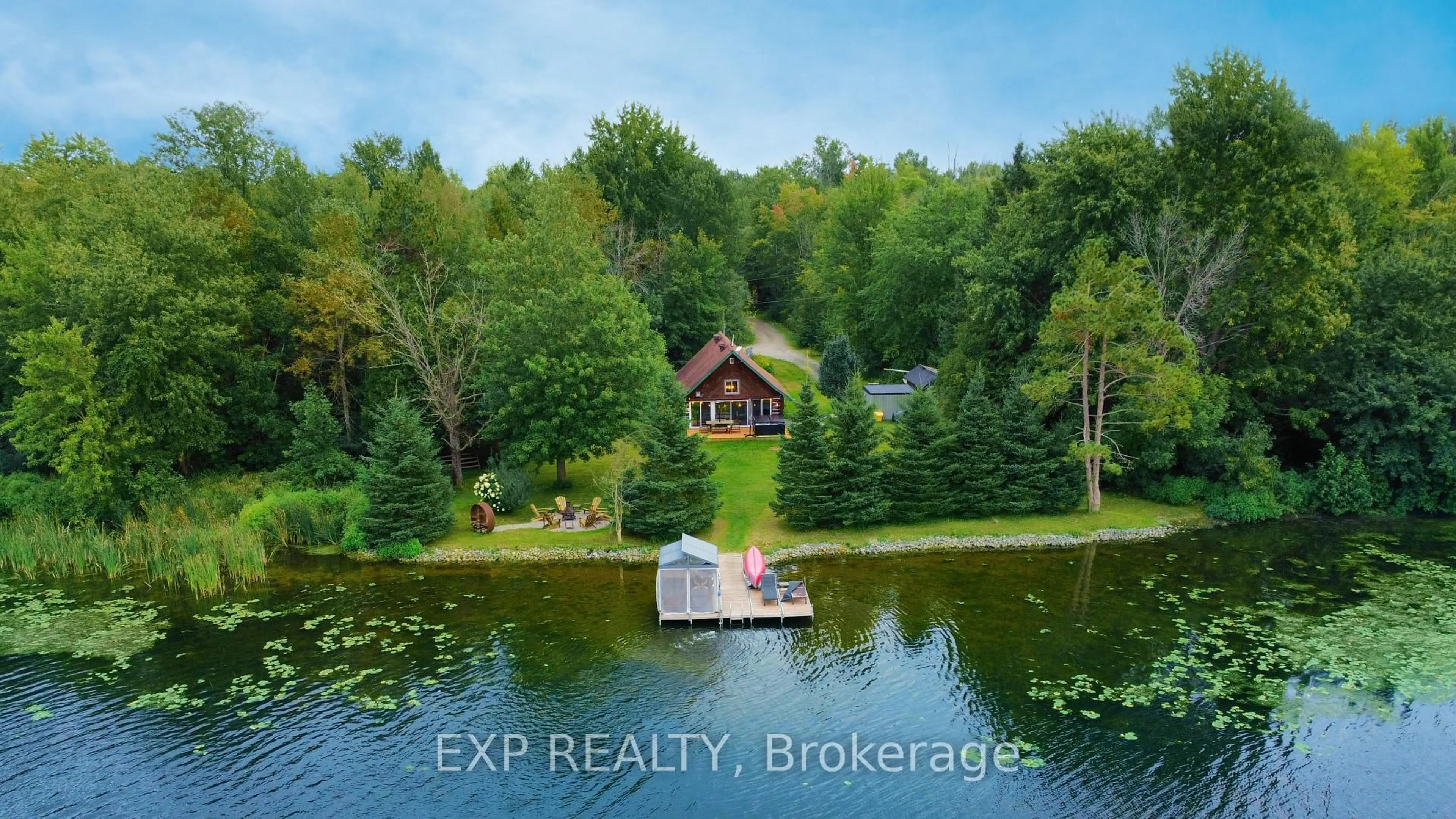 A pic from outside/outdoor area/front of a property/back of a property/a pic from drone, water/lake/river/ocean view for 110 Honour Way, North Grenville Ontario K0G 1J0