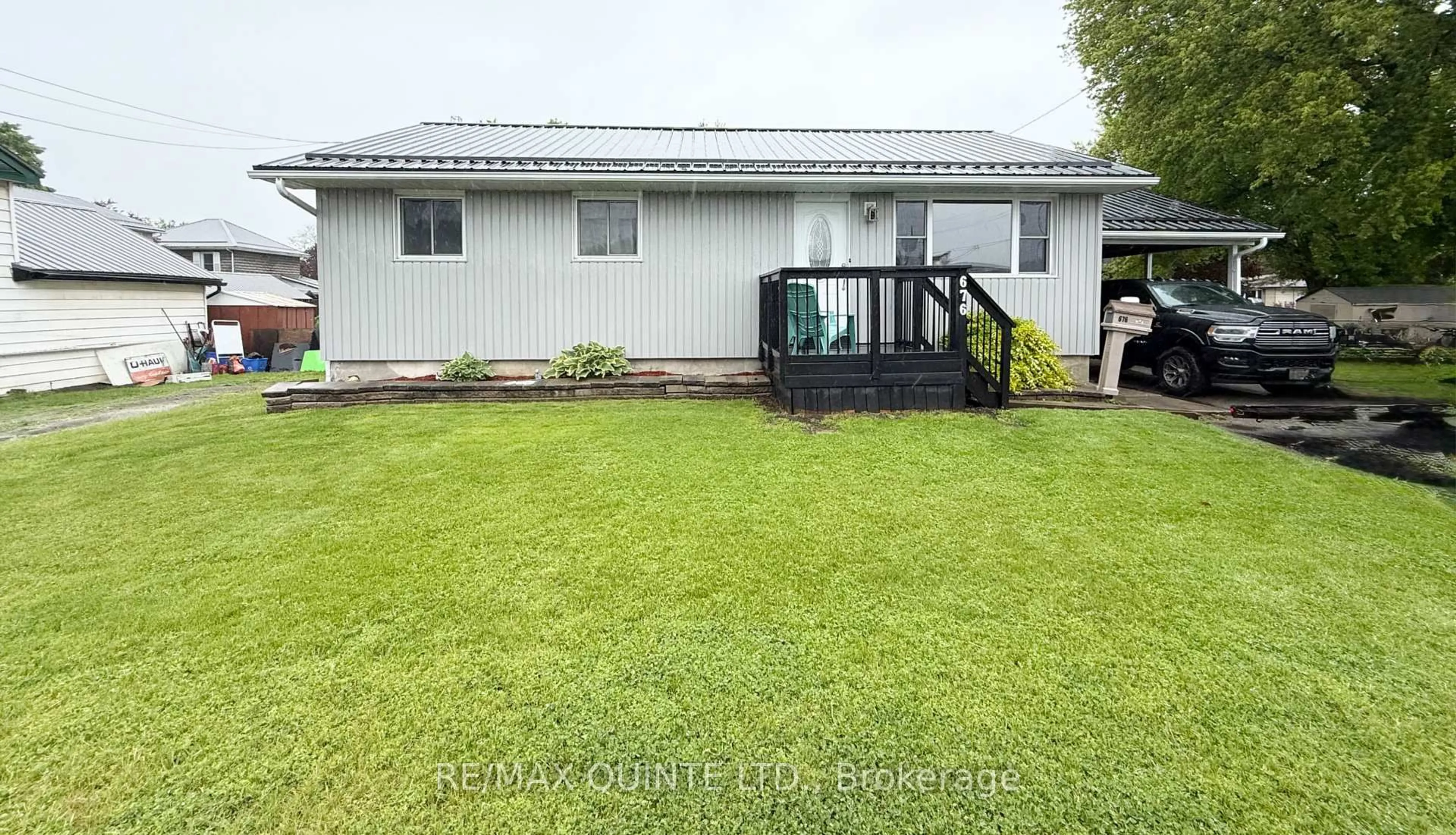 A pic from outside/outdoor area/front of a property/back of a property/a pic from drone, water/lake/river/ocean view for 676 Front St, Quinte West Ontario K8V 4S1