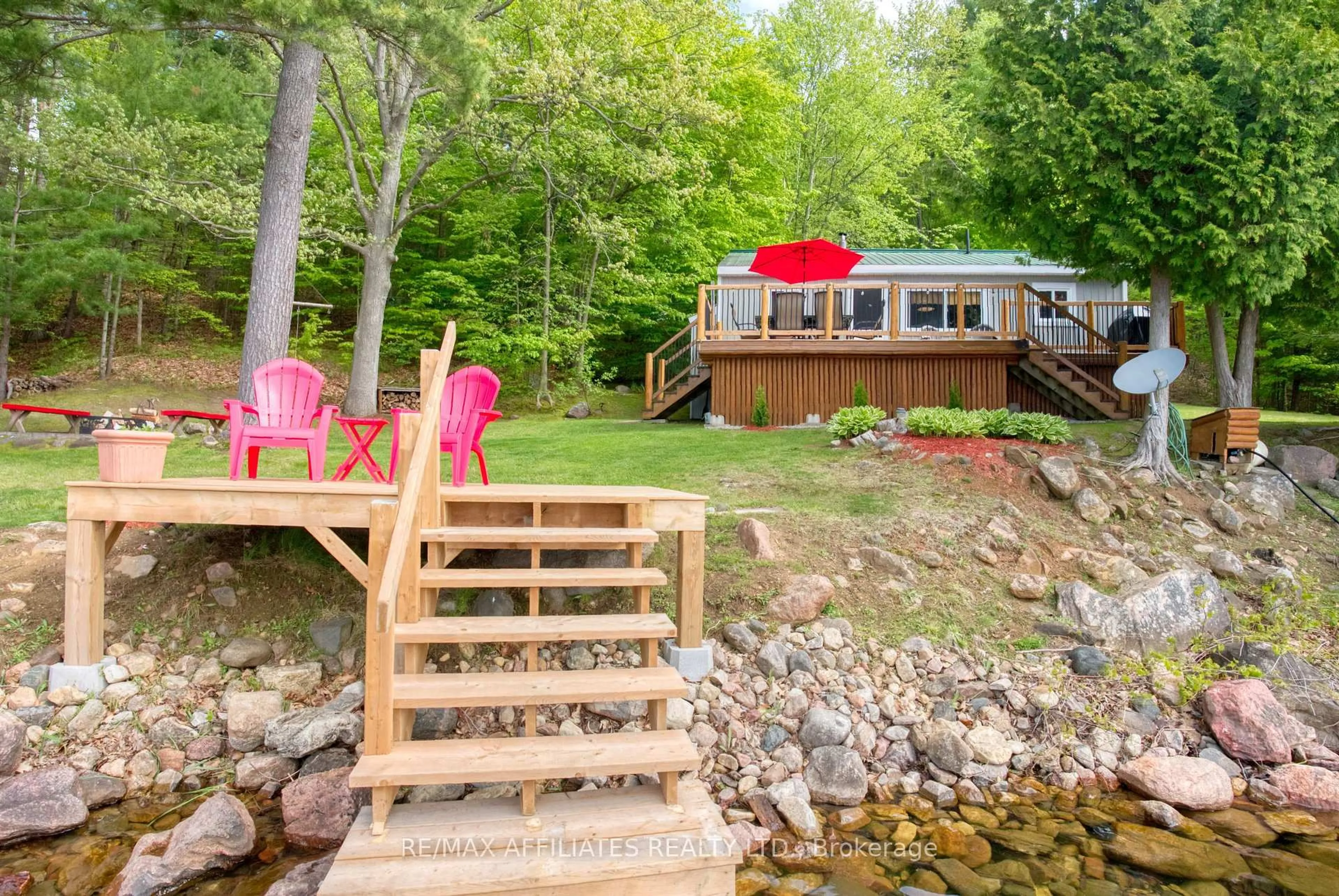 Patio, water/lake/river/ocean view for 77 Pinecrest Lane, Rideau Lakes Ontario K0G 1X0
