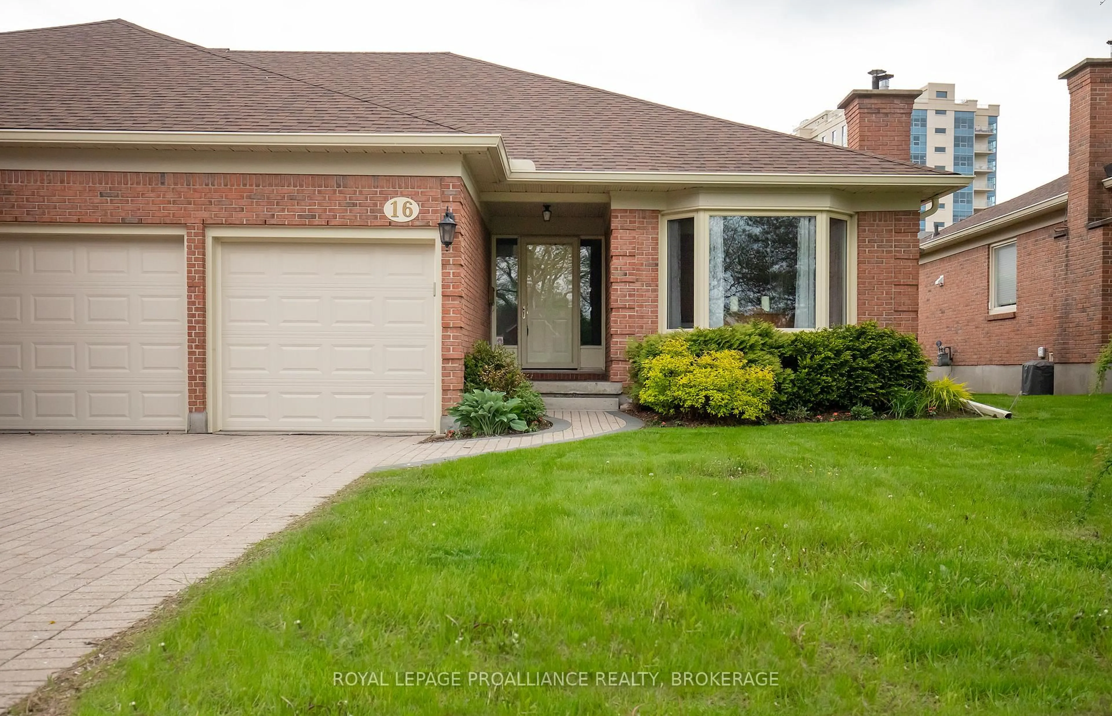 Home with brick exterior material, street for 100 Medley Crt #16, Kingston Ontario K7K 6X1