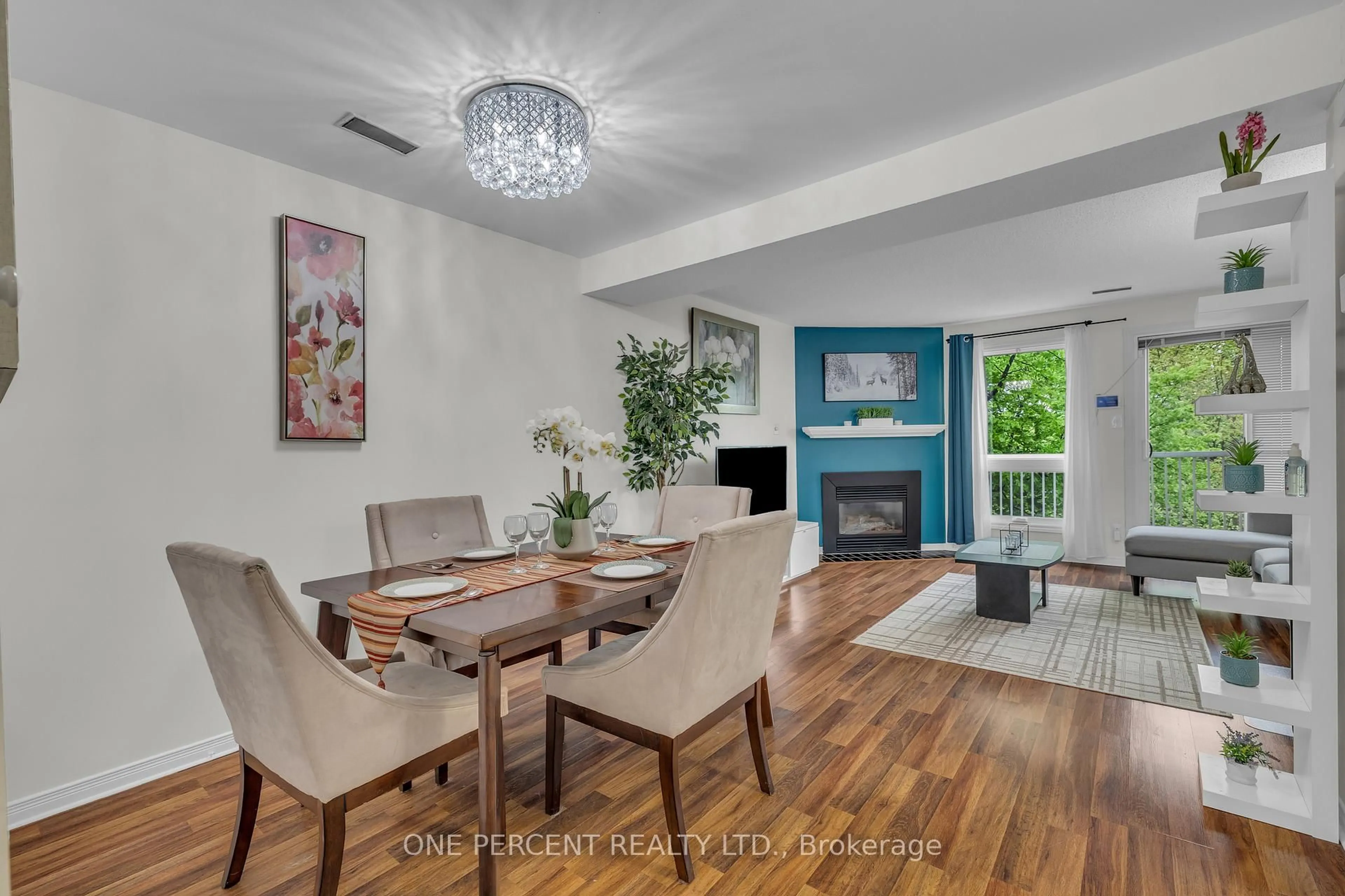 Dining room, wood/laminate floor for 6289 Tealwood Pl #19, Ottawa Ontario K1C 7J9