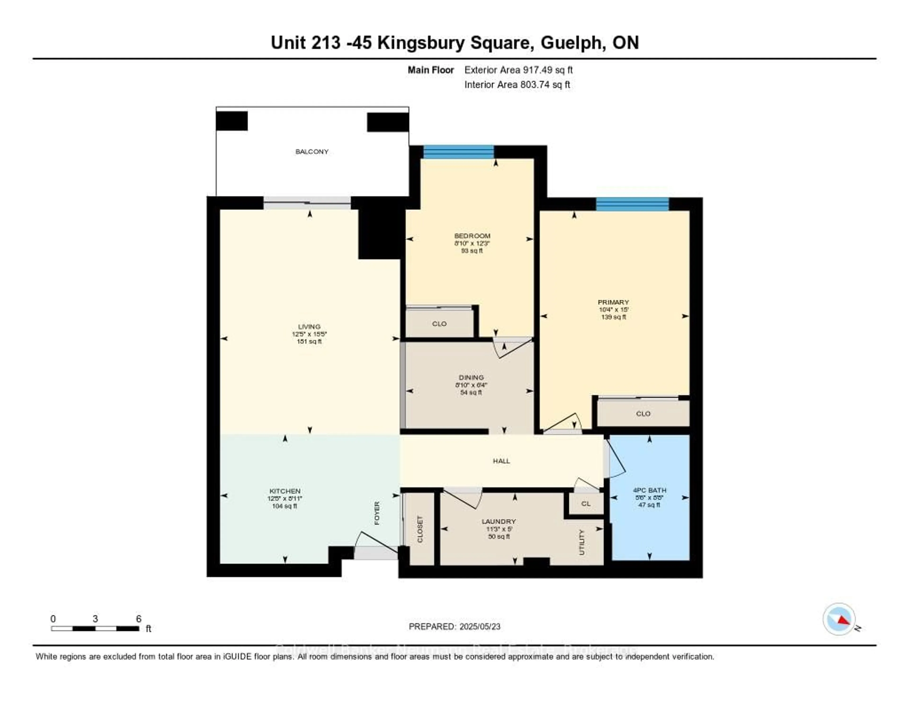Floor plan for 45 Kingsbury Sq #213, Guelph Ontario N1L 0L2