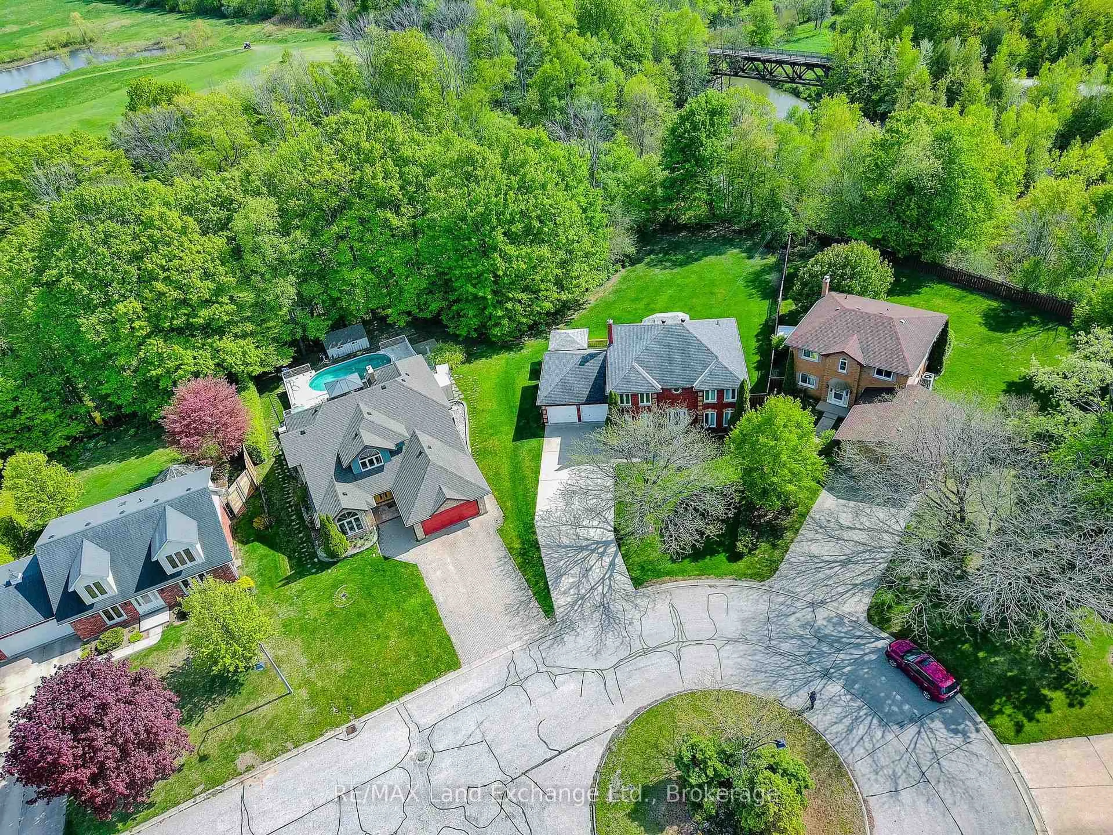 A pic from outside/outdoor area/front of a property/back of a property/a pic from drone, street for 381 Mill Creek Rd, Saugeen Shores Ontario N0H 2C4