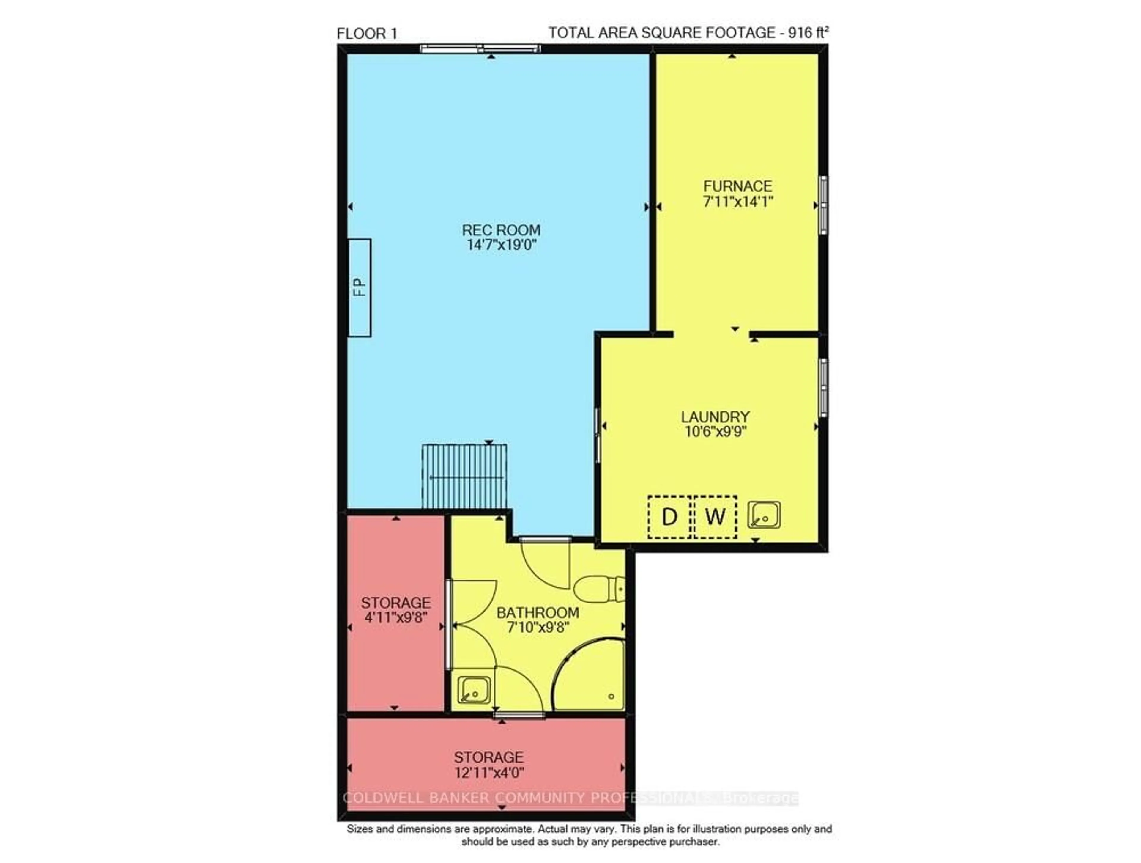 Floor plan for 44 Vesper Crt, Hamilton Ontario L8J 2B5