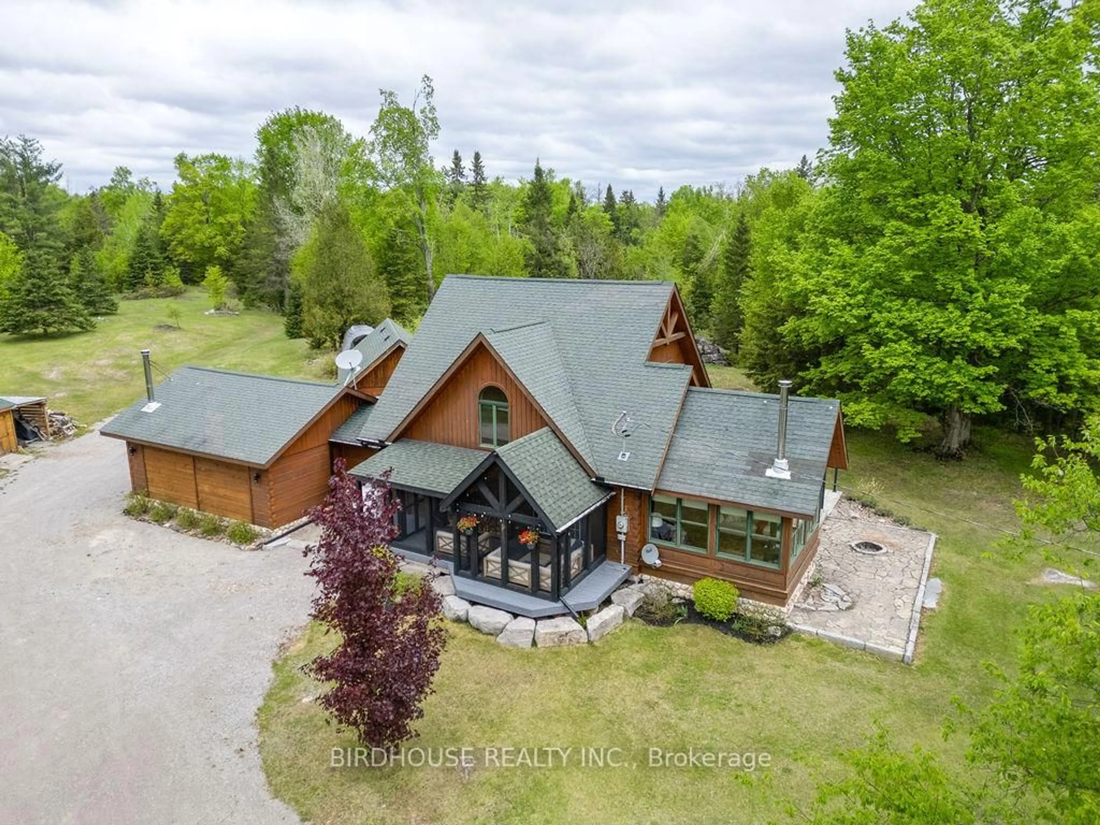 A pic from outside/outdoor area/front of a property/back of a property/a pic from drone, building for 246 Somerville 9th Conc. Rd, Kawartha Lakes Ontario K0M 1C0
