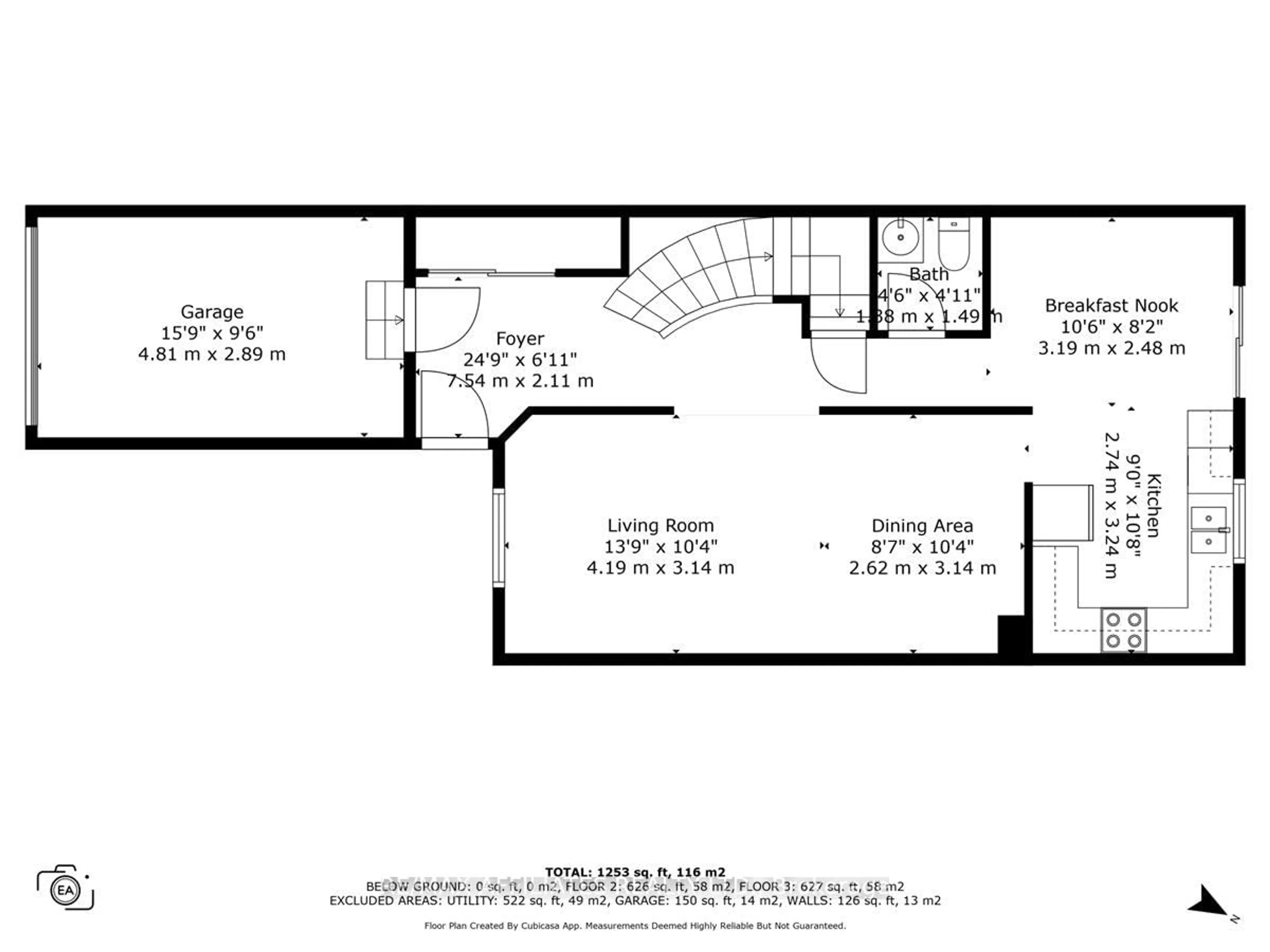 Floor plan for 51 Newport Cres, Ottawa Ontario K1T 3M2