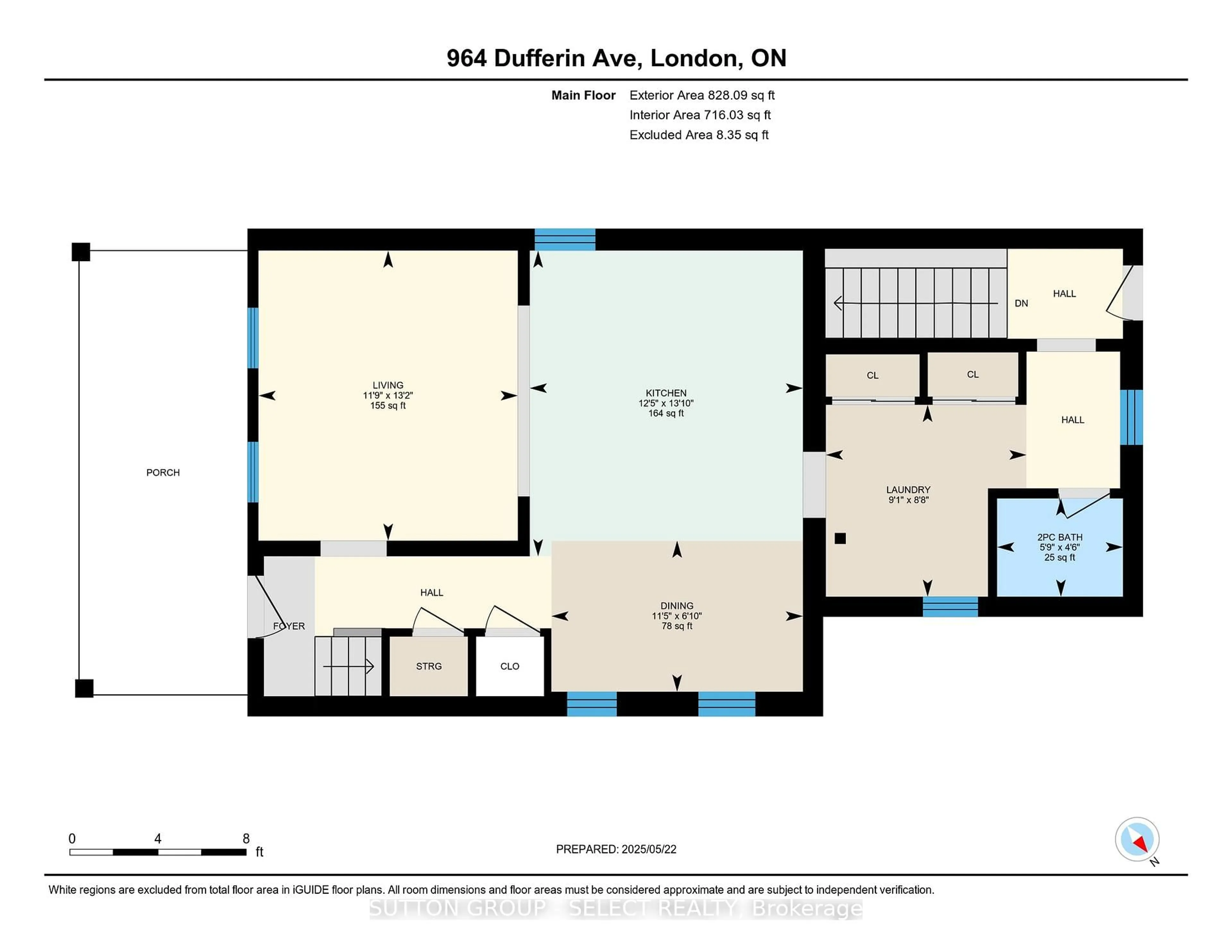 Floor plan for 964 Dufferin Ave, London East Ontario N5W 3K2