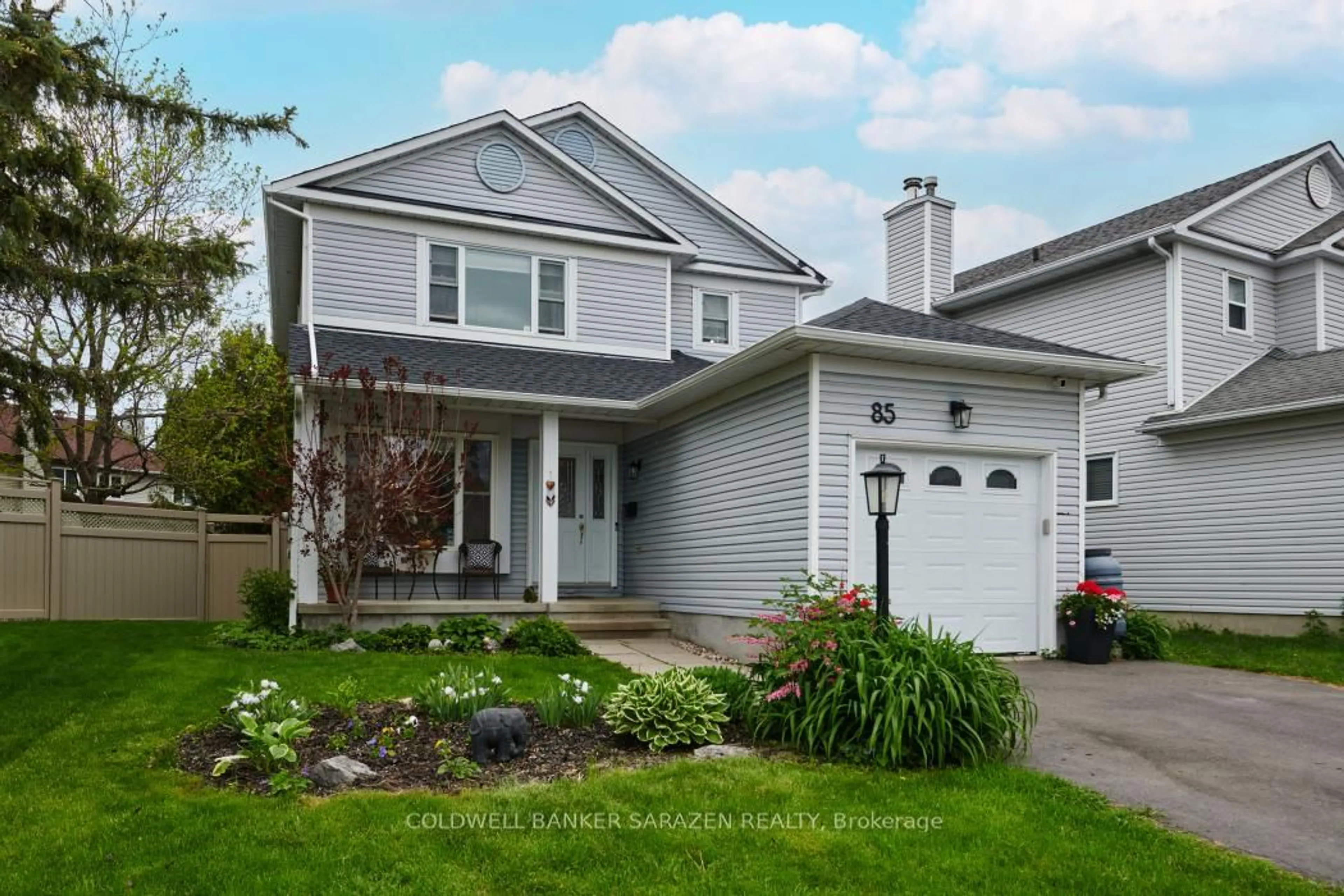 Home with vinyl exterior material, street for 85 Vesta St, Nepean Ontario K2J 3Z2