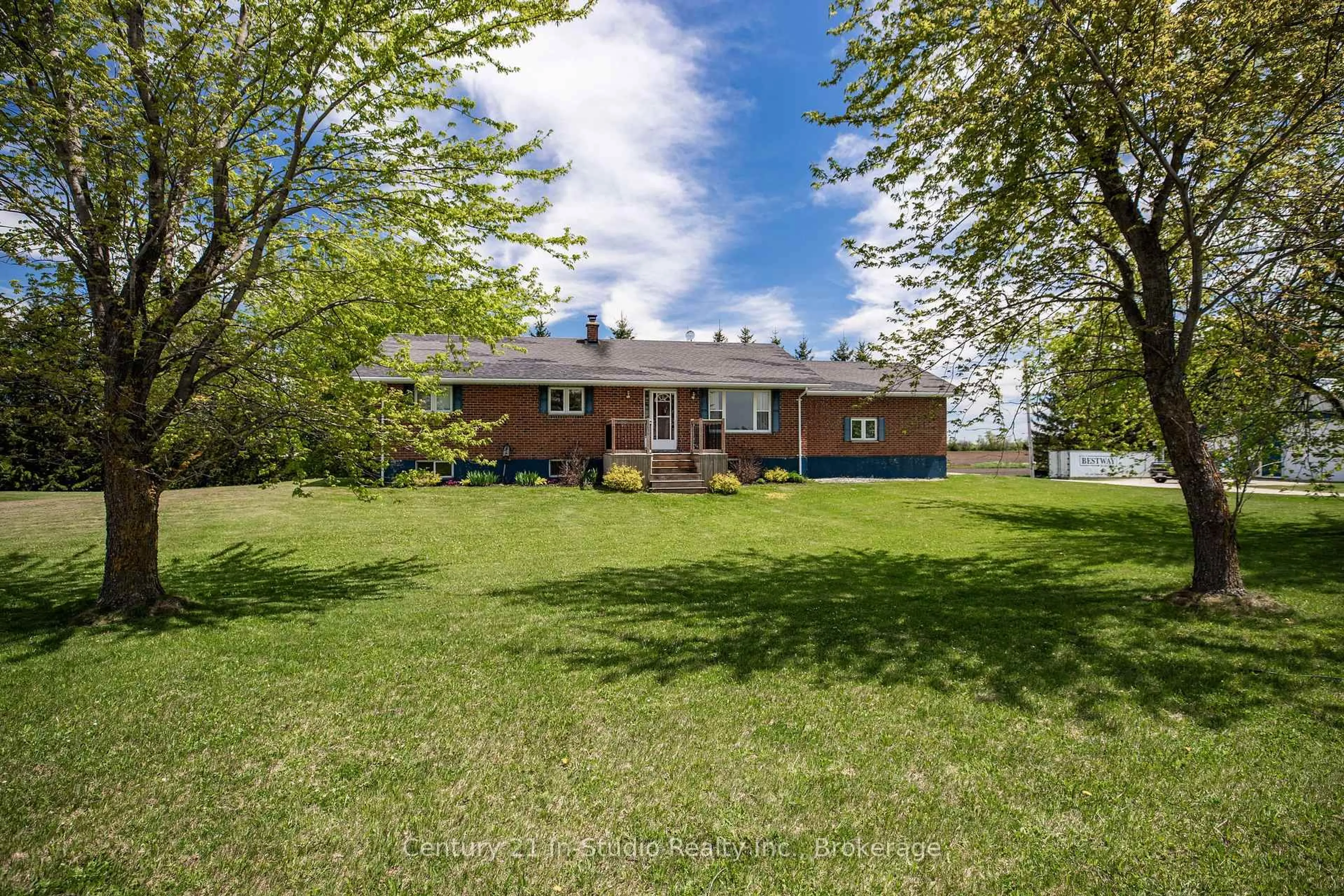 A pic from outside/outdoor area/front of a property/back of a property/a pic from drone, street for 311817 Grey Road 8, Southgate Ontario N0C 1B0