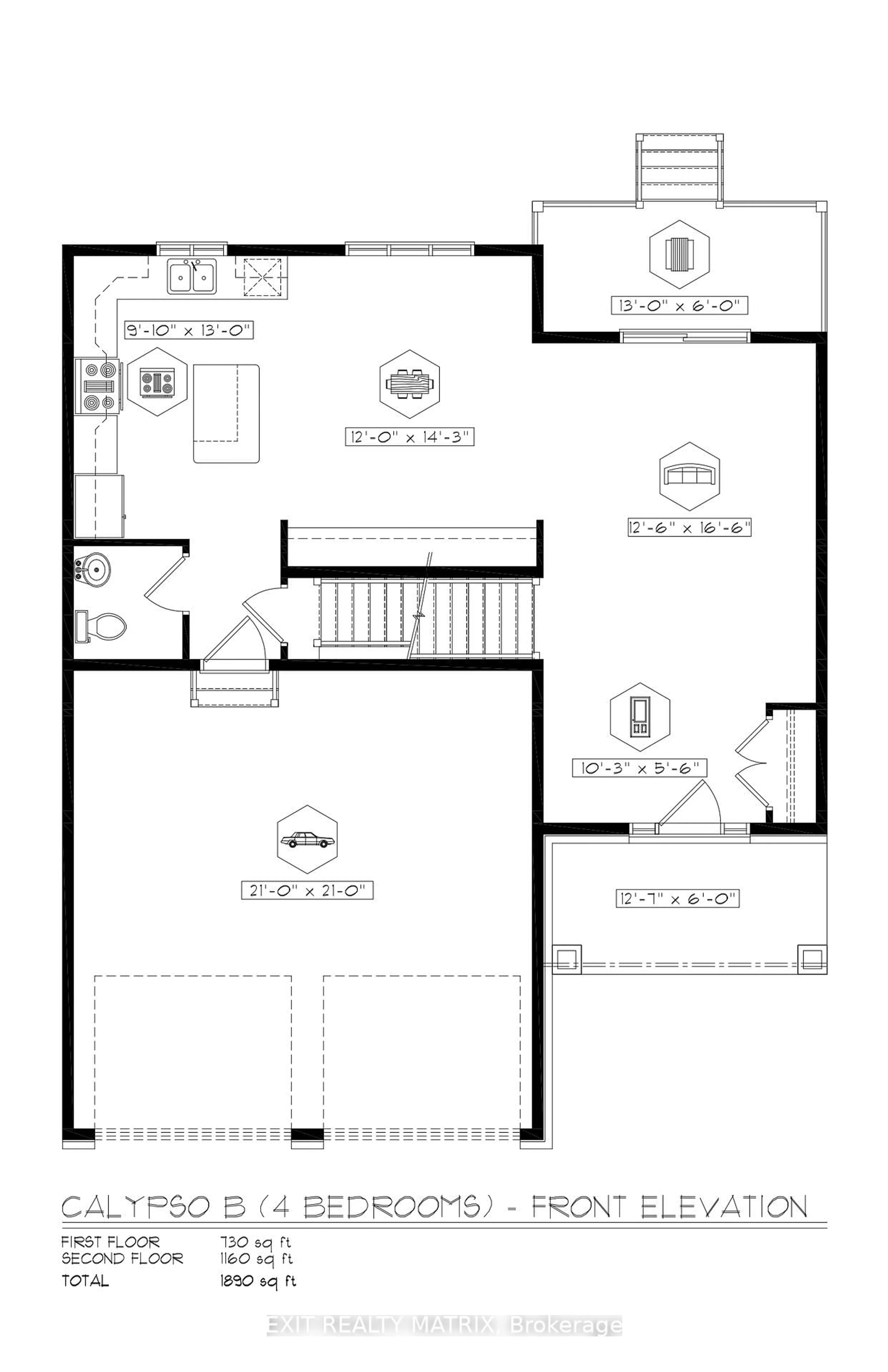 Floor plan for 1409 Caroline Crt, Cornwall Ontario K6J 0C5