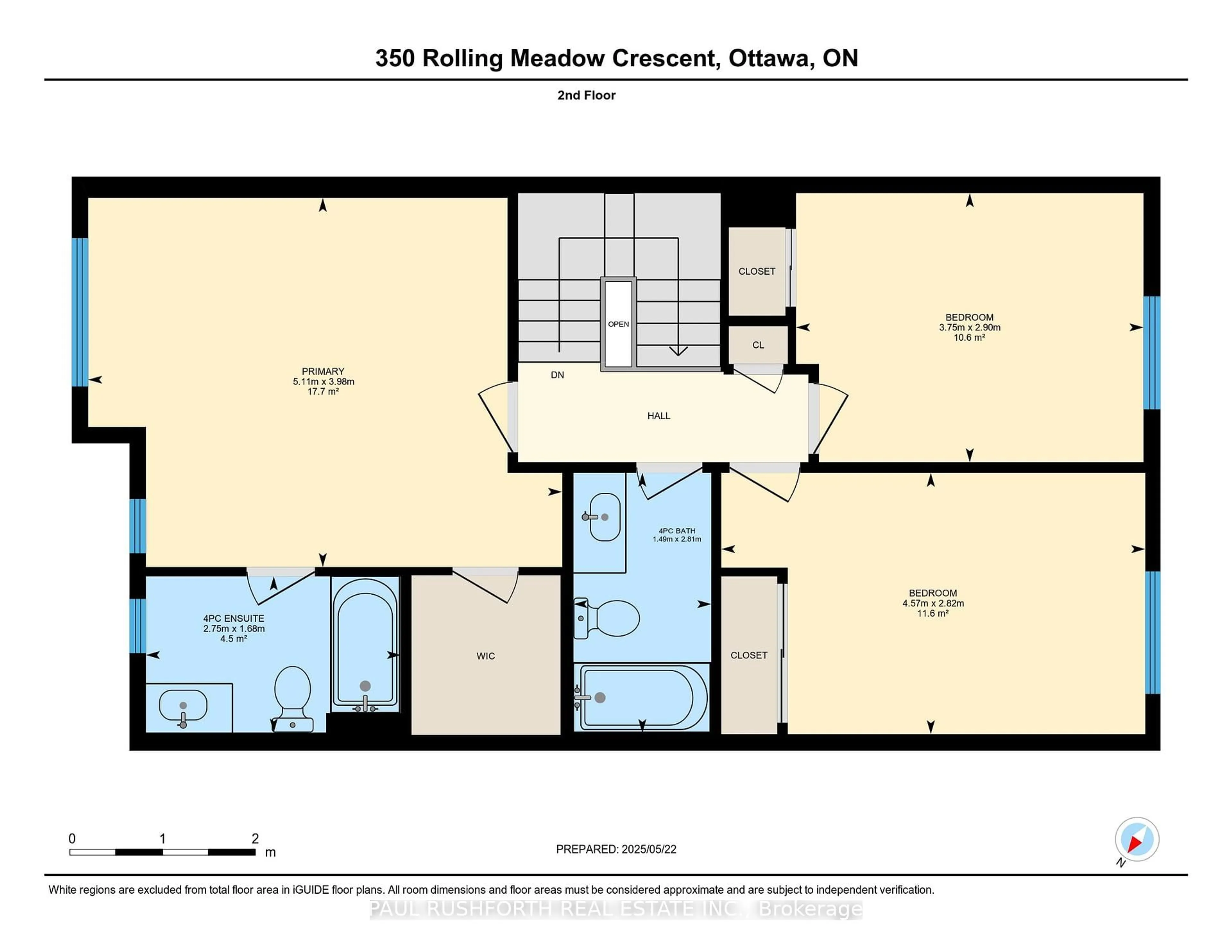 Floor plan for 350 Rolling Meadow Cres, Ottawa Ontario K1W 0A7