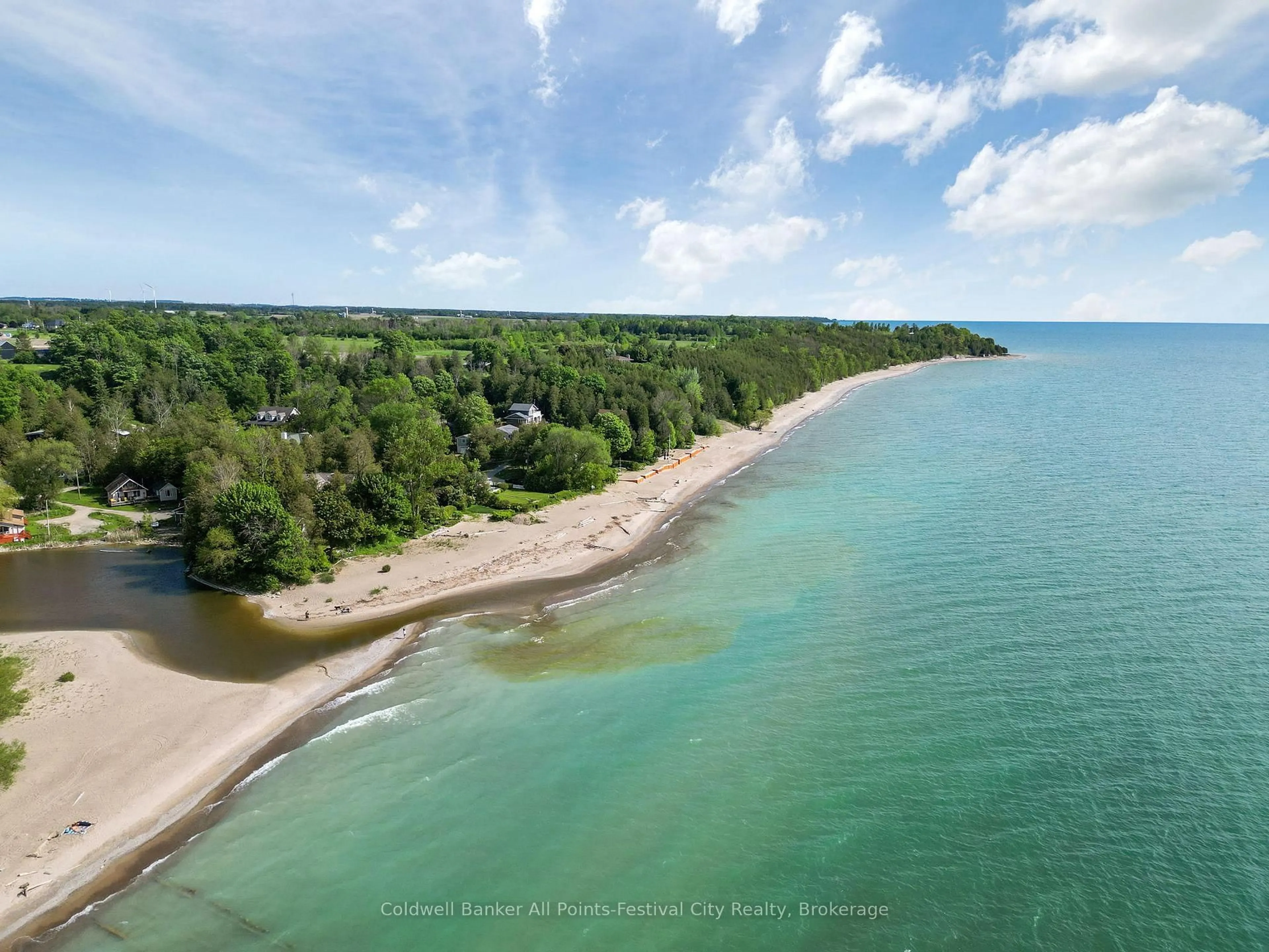 A pic from outside/outdoor area/front of a property/back of a property/a pic from drone, water/lake/river/ocean view for 33 Wellington St, Ashfield-Colborne-Wawanosh Ontario N7A 3X9
