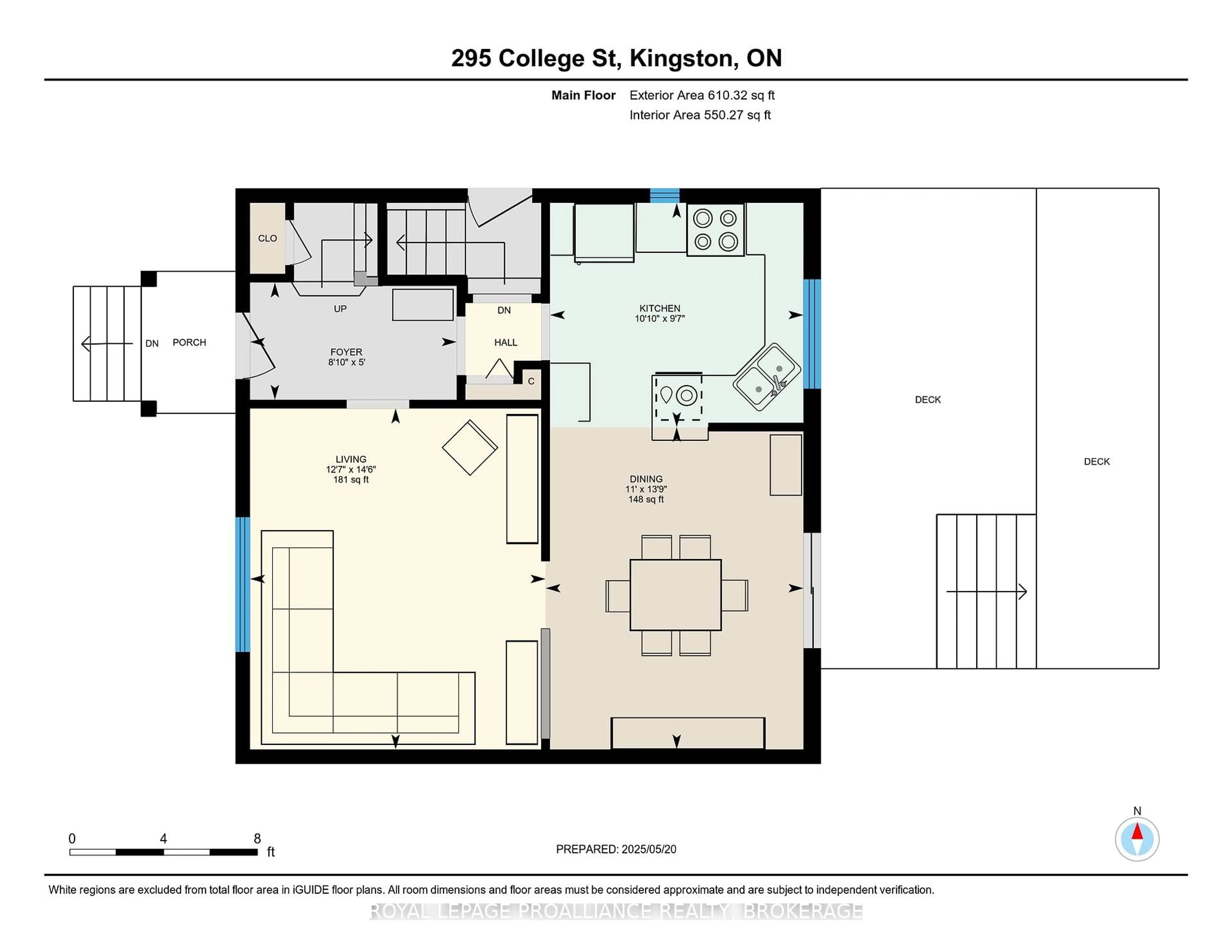 Floor plan for 295 College St, Kingston Ontario K7L 4M3