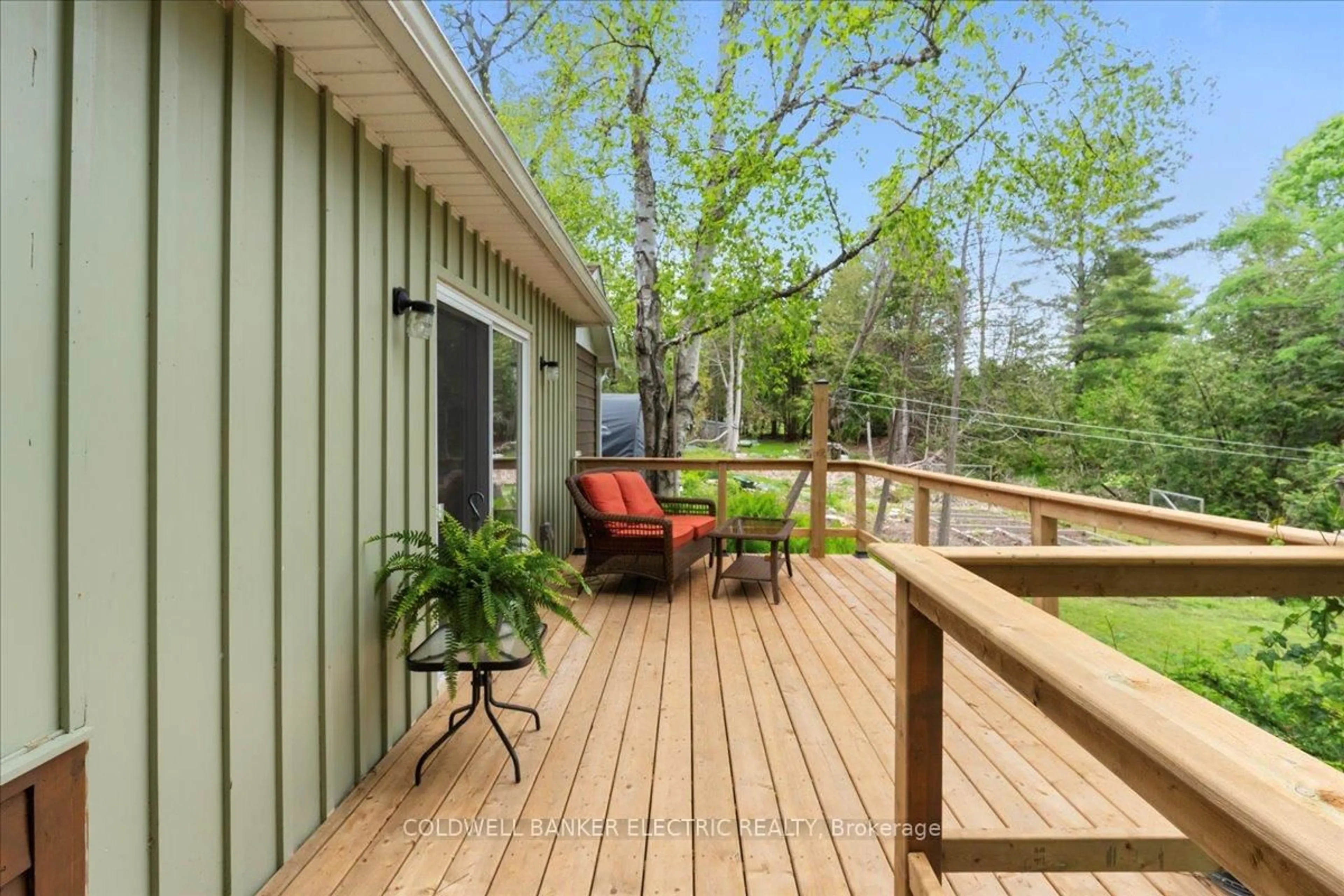Patio, forest/trees view for 979 Water St, Douro-Dummer Ontario K0L 3A0