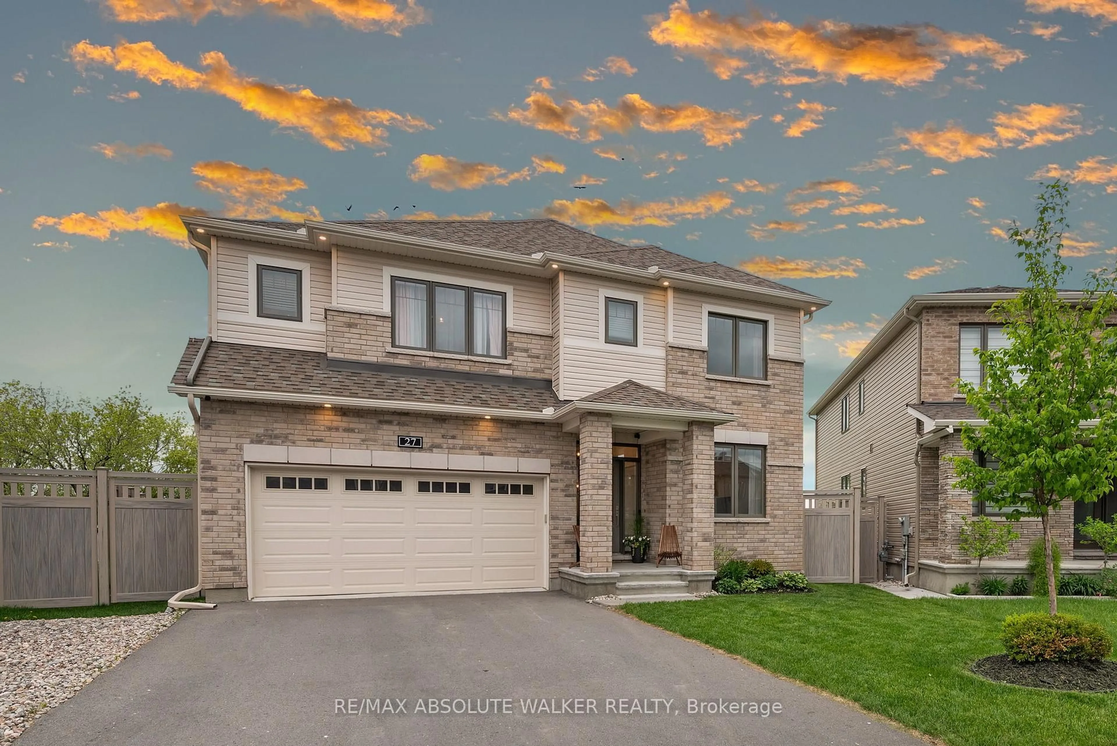 Home with brick exterior material, street for 27 Eramosa Cres, Kanata Ontario K2T 0R3