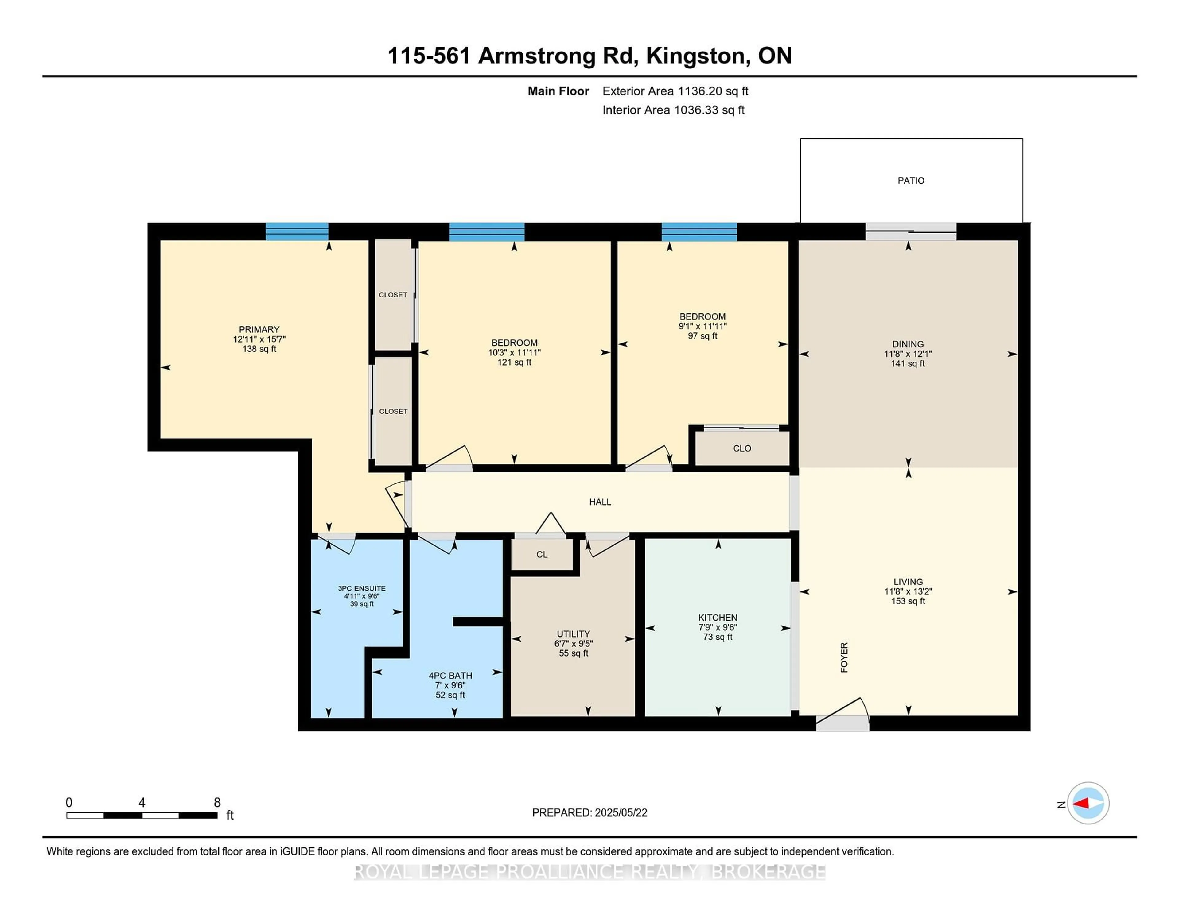Floor plan for 561 Armstrong Rd #115, Kingston Ontario K7M 8J9