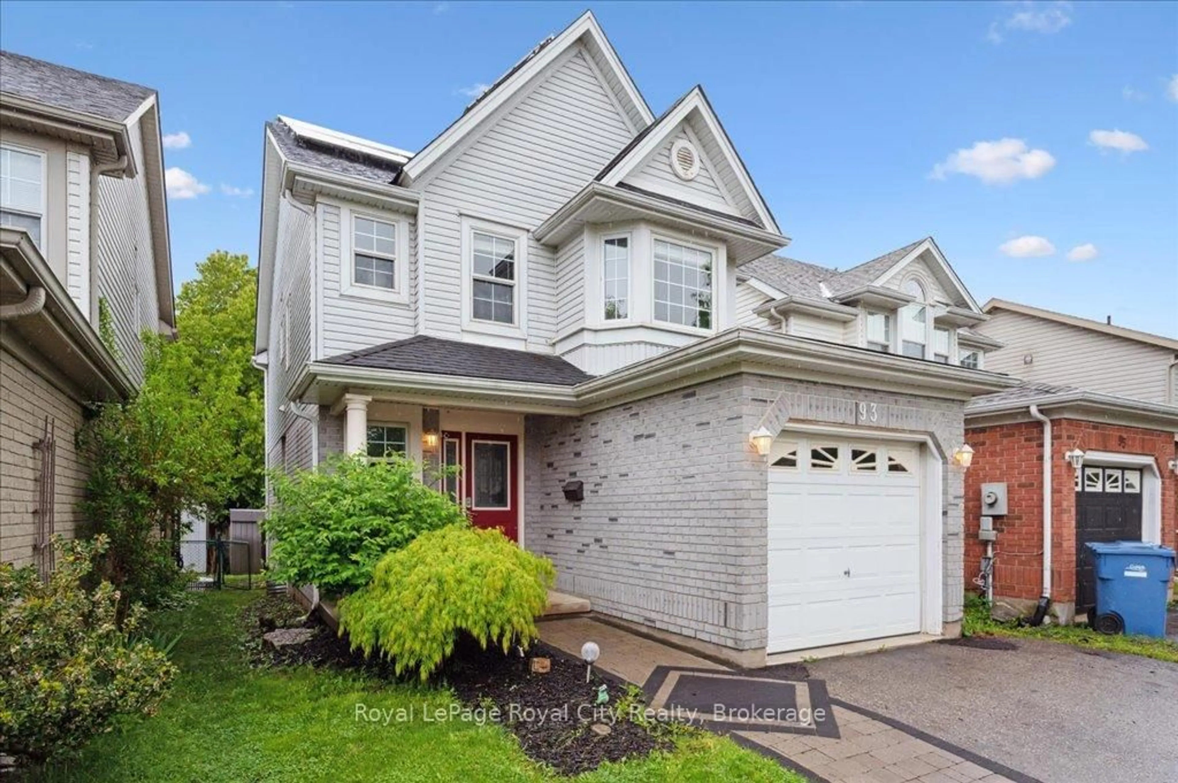 Home with vinyl exterior material, street for 93 Doyle Dr, Guelph Ontario N1G 5B9