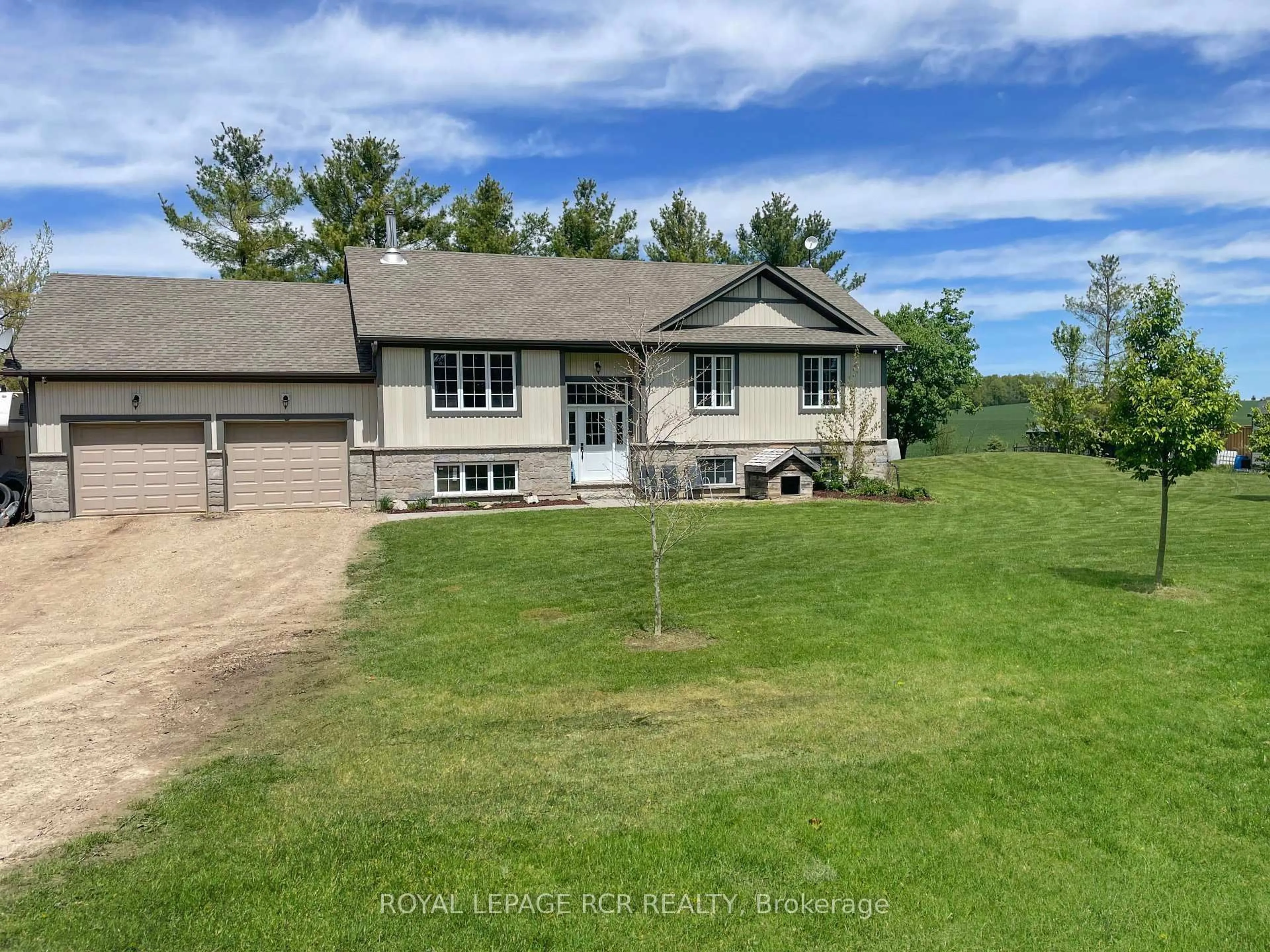 A pic from outside/outdoor area/front of a property/back of a property/a pic from drone, water/lake/river/ocean view for 402187 County Road 15 N/A, East Luther Grand Valley Ontario L9W 3B5