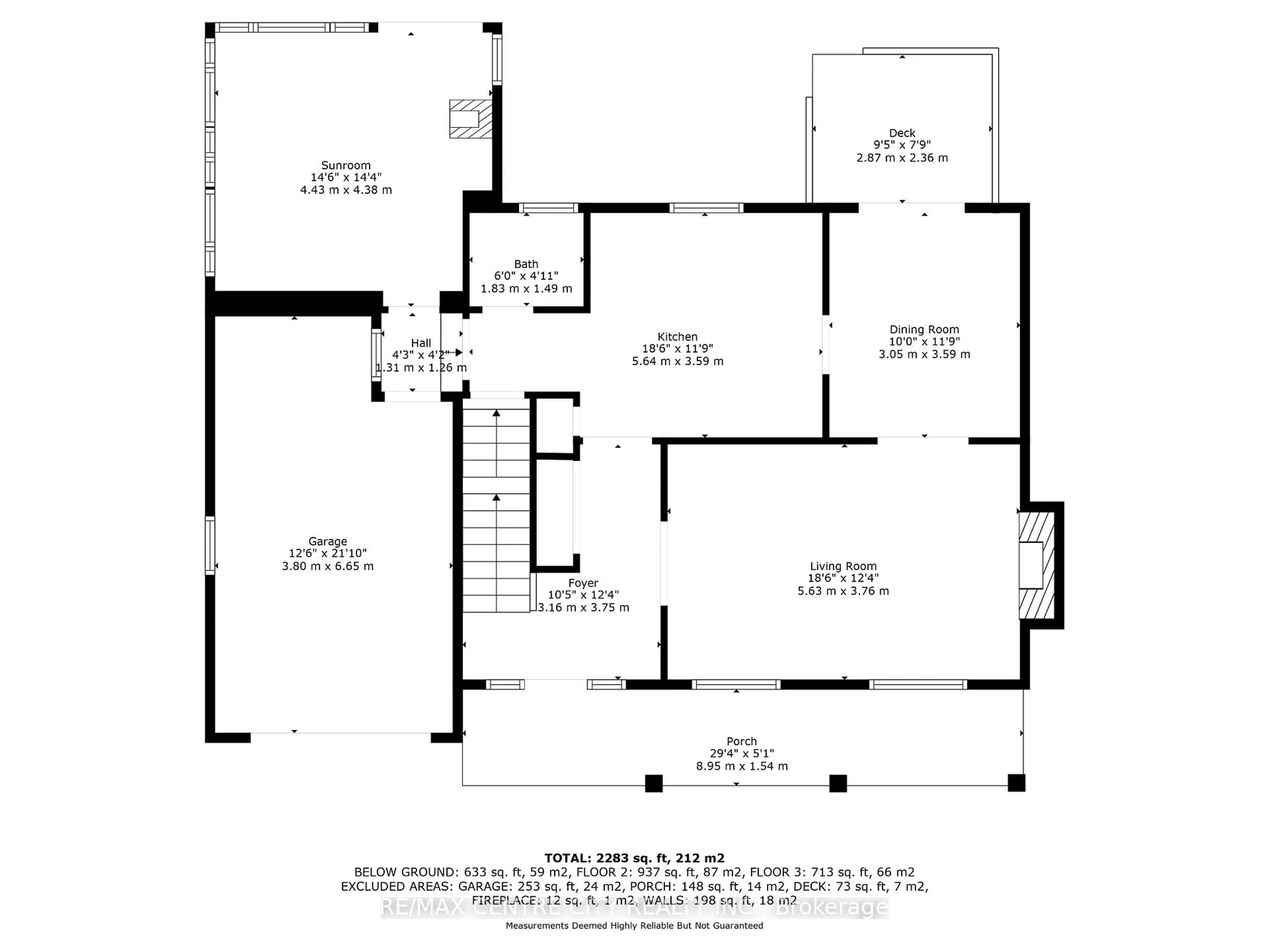 Floor plan for 182 Chestnut St, St. Thomas Ontario N5R 2B4