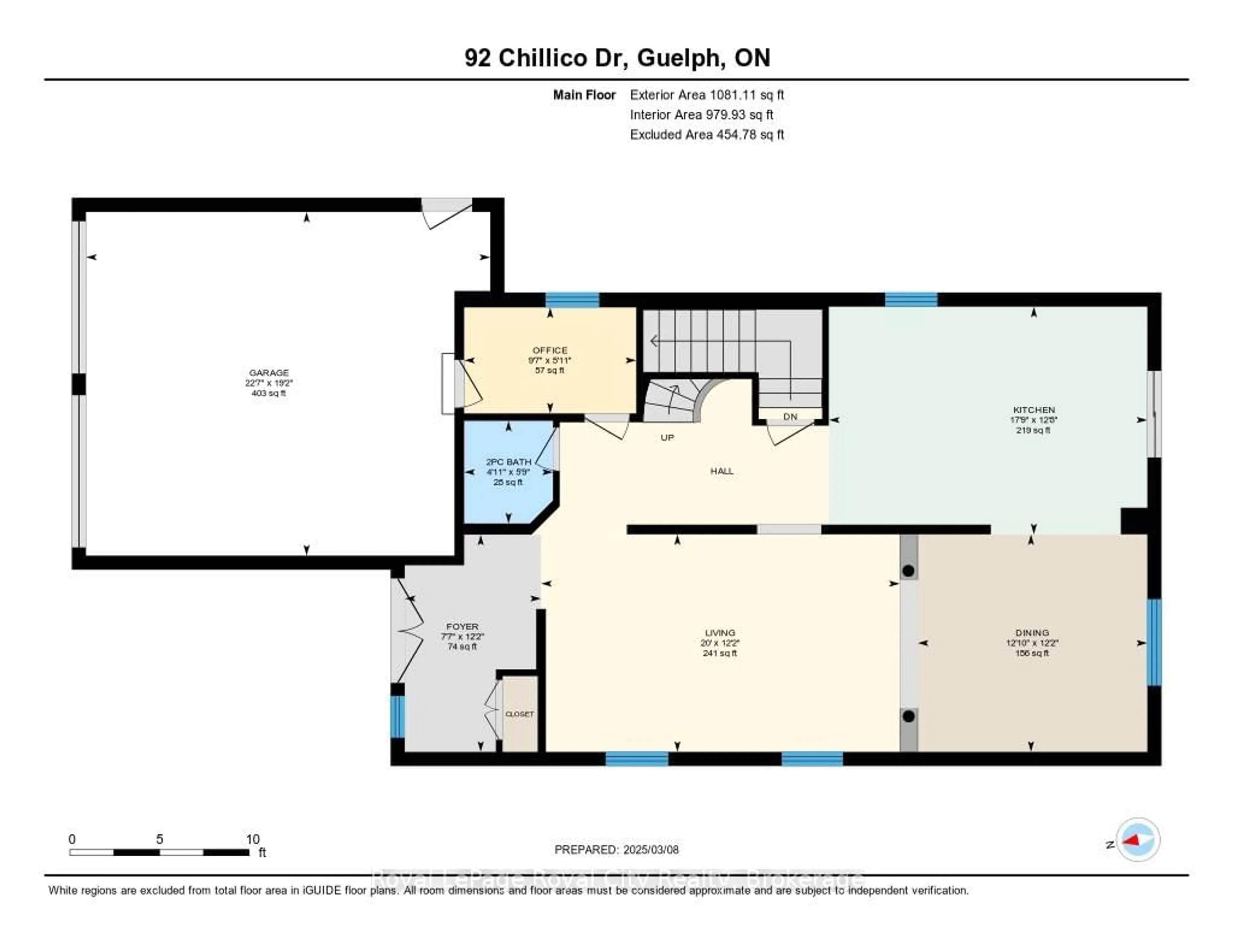 Floor plan for 92 Chillico Dr, Guelph Ontario N1K 1Y6