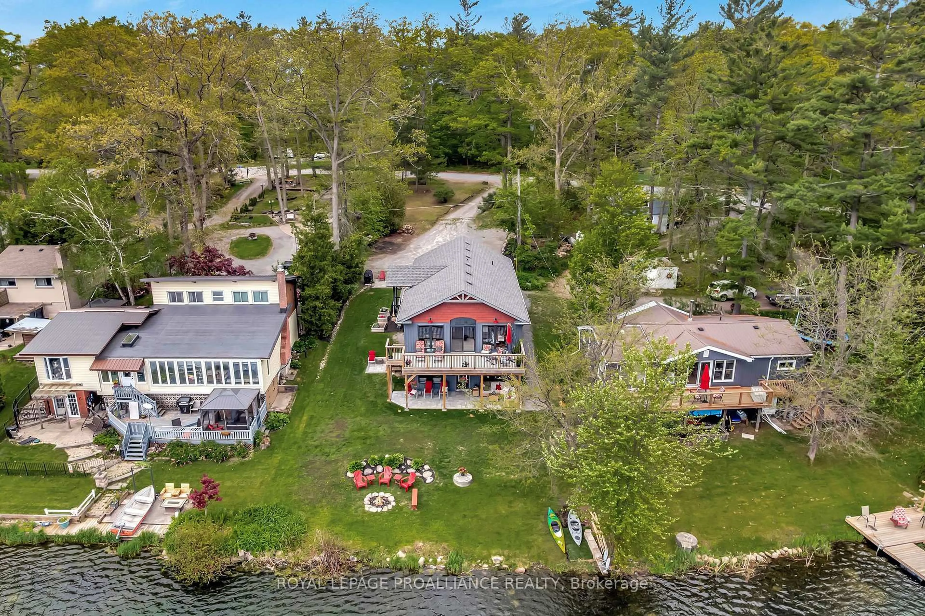 A pic from outside/outdoor area/front of a property/back of a property/a pic from drone, water/lake/river/ocean view for 75 John Meyers Rd, Stirling Ontario K0K 3E0