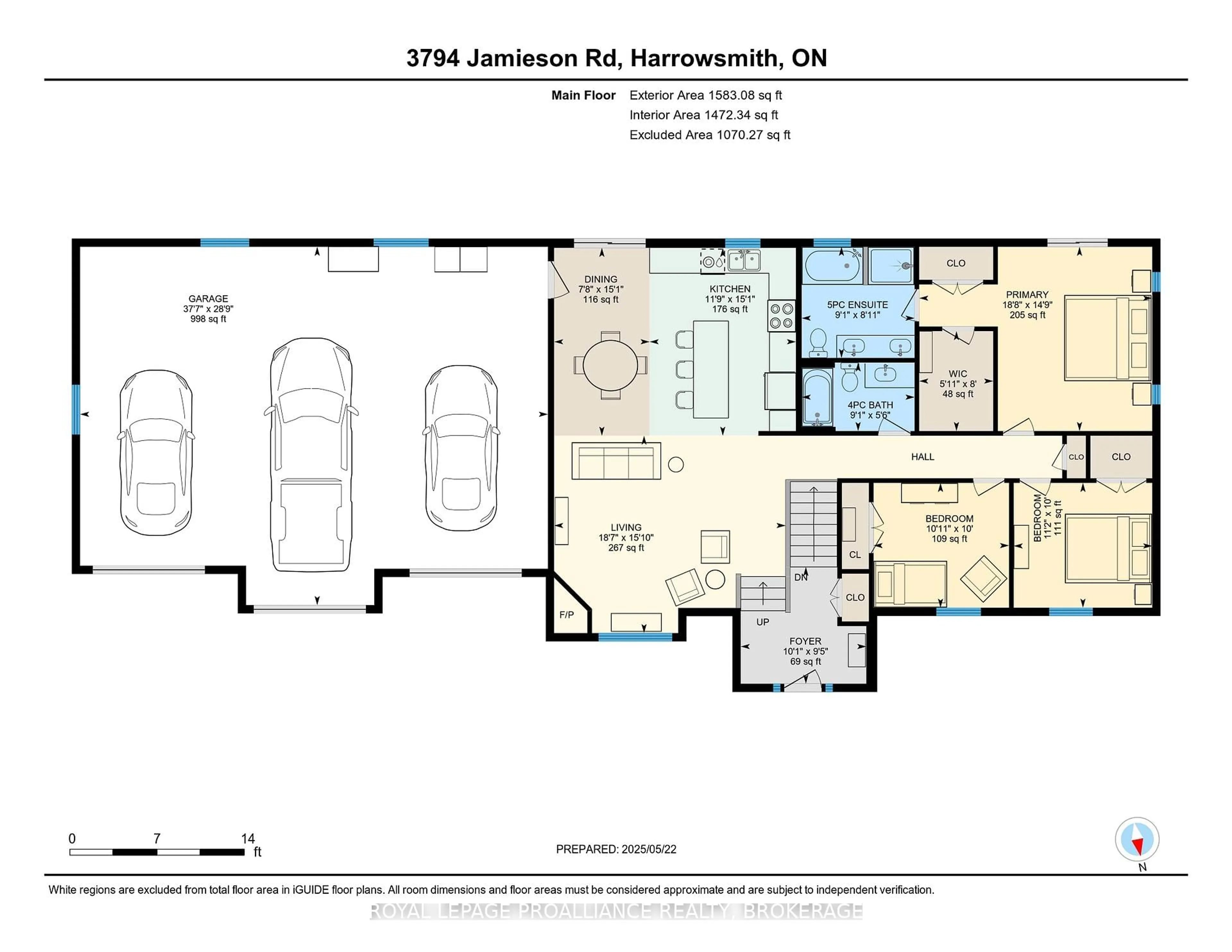 Floor plan for 3794 Jamieson Rd, Harrowsmith Ontario K0H 1V0