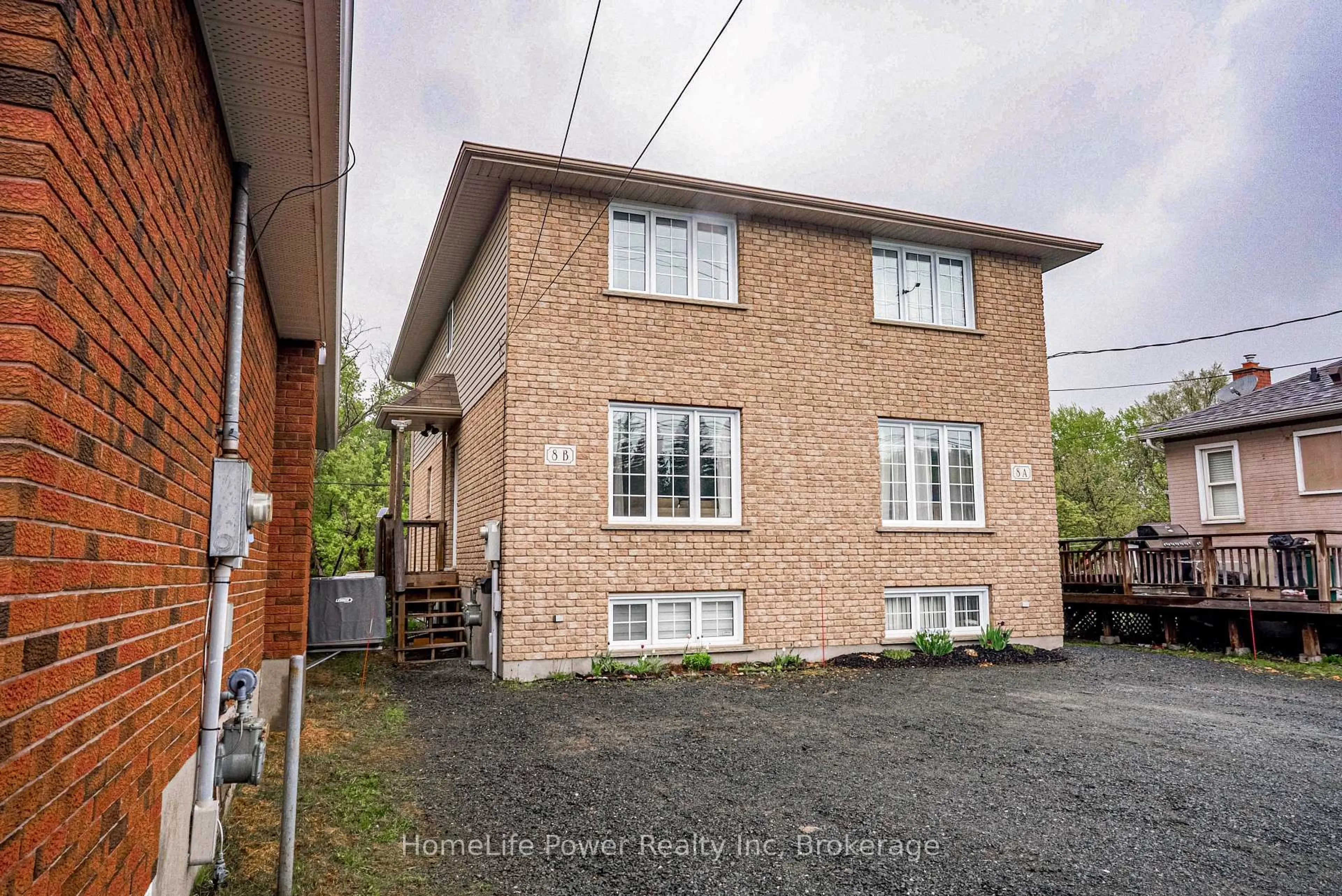 A pic from outside/outdoor area/front of a property/back of a property/a pic from drone, building for 8 Copper St #B, Greater Sudbury Ontario P3E 2C2