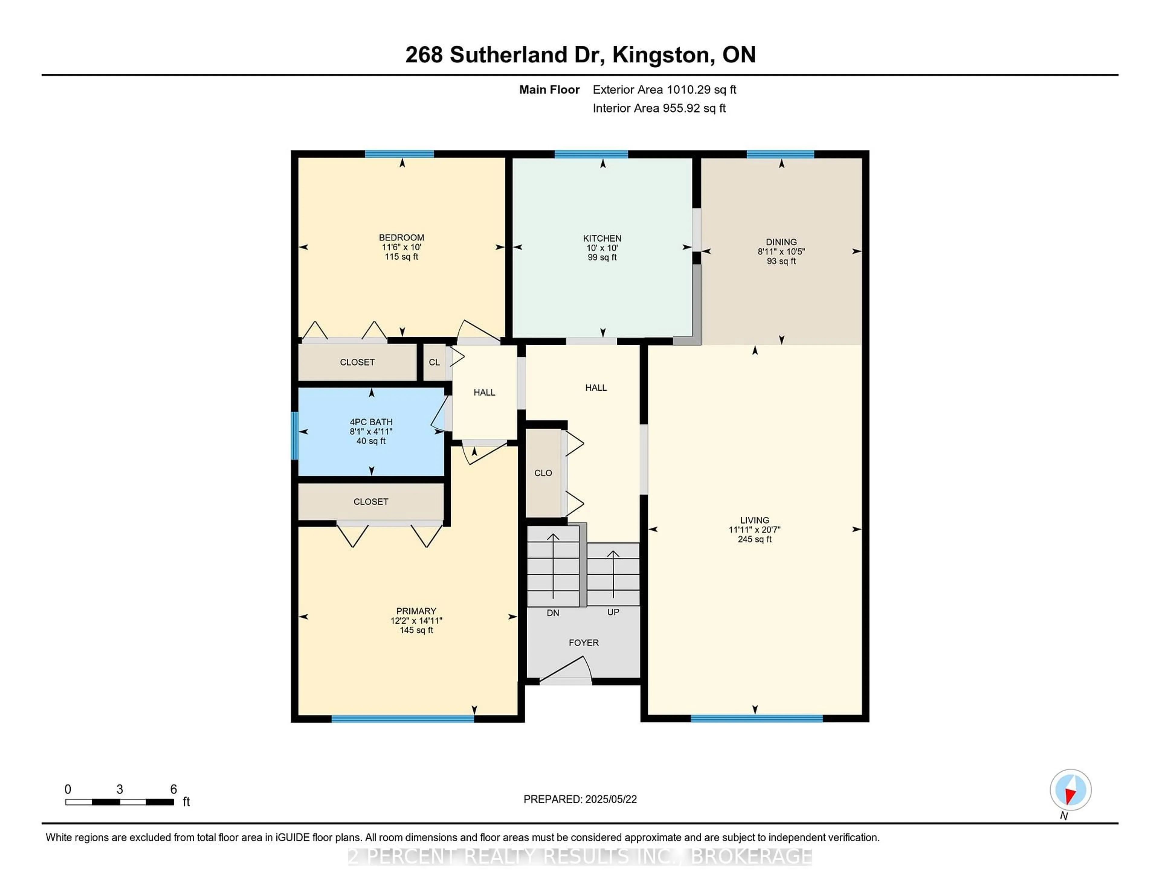 Floor plan for 268 Sutherland Dr, Kingston Ontario K7K 5X9