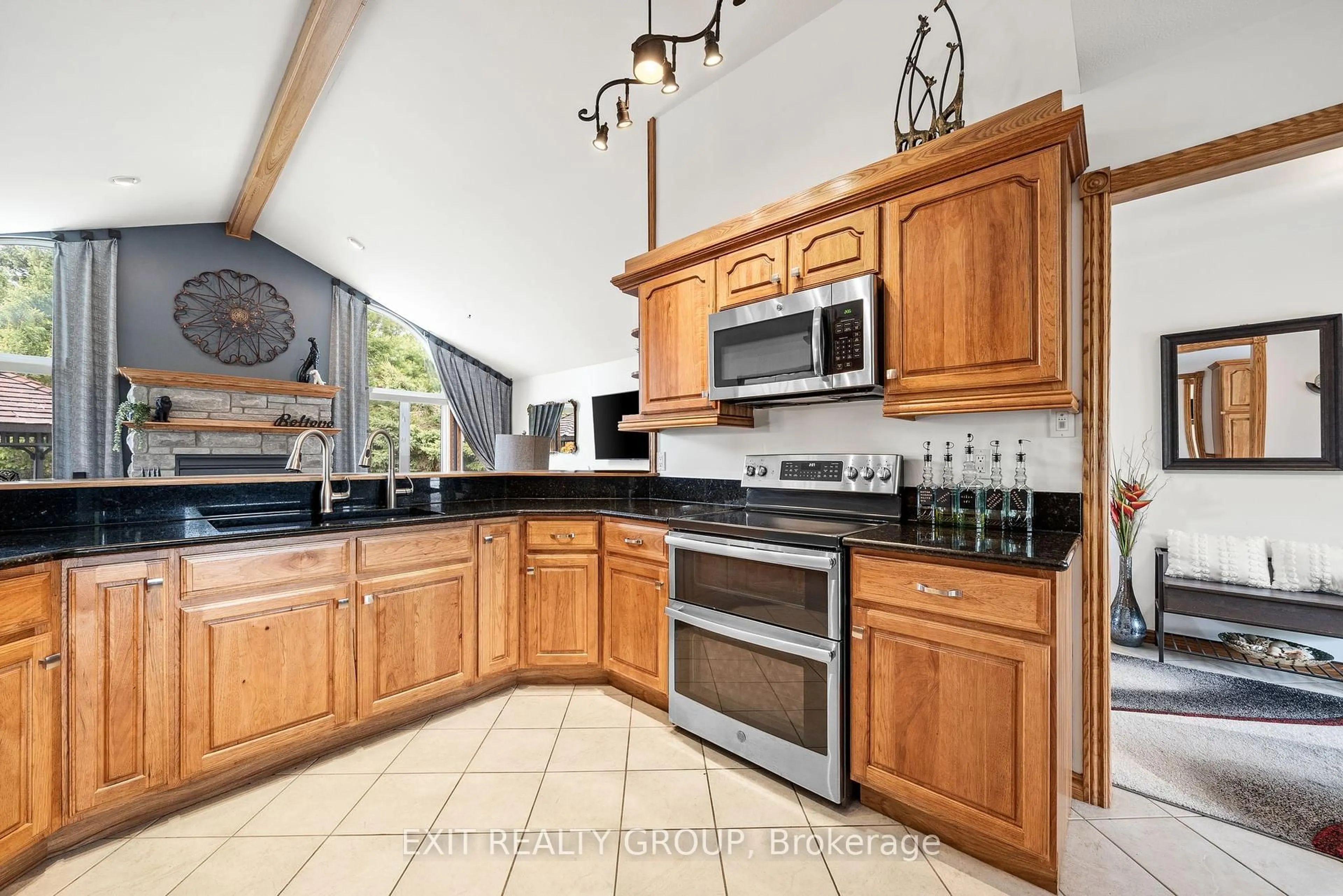 Open concept kitchen, ceramic/tile floor for 39 Woods Rd, Madoc Ontario K0K 2K0