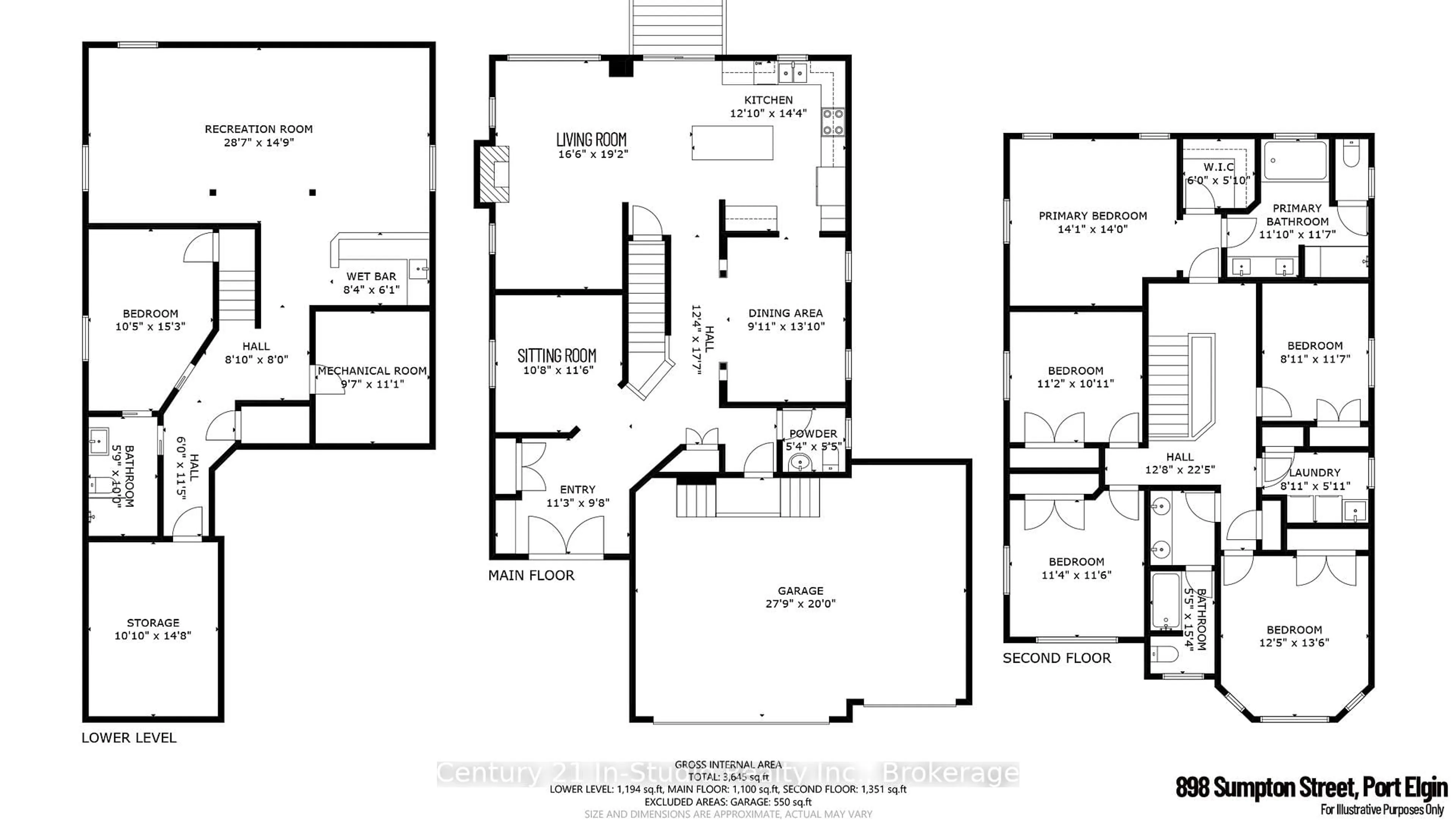 Floor plan for 898 Sumpton St, Saugeen Shores Ontario N0H 2C2