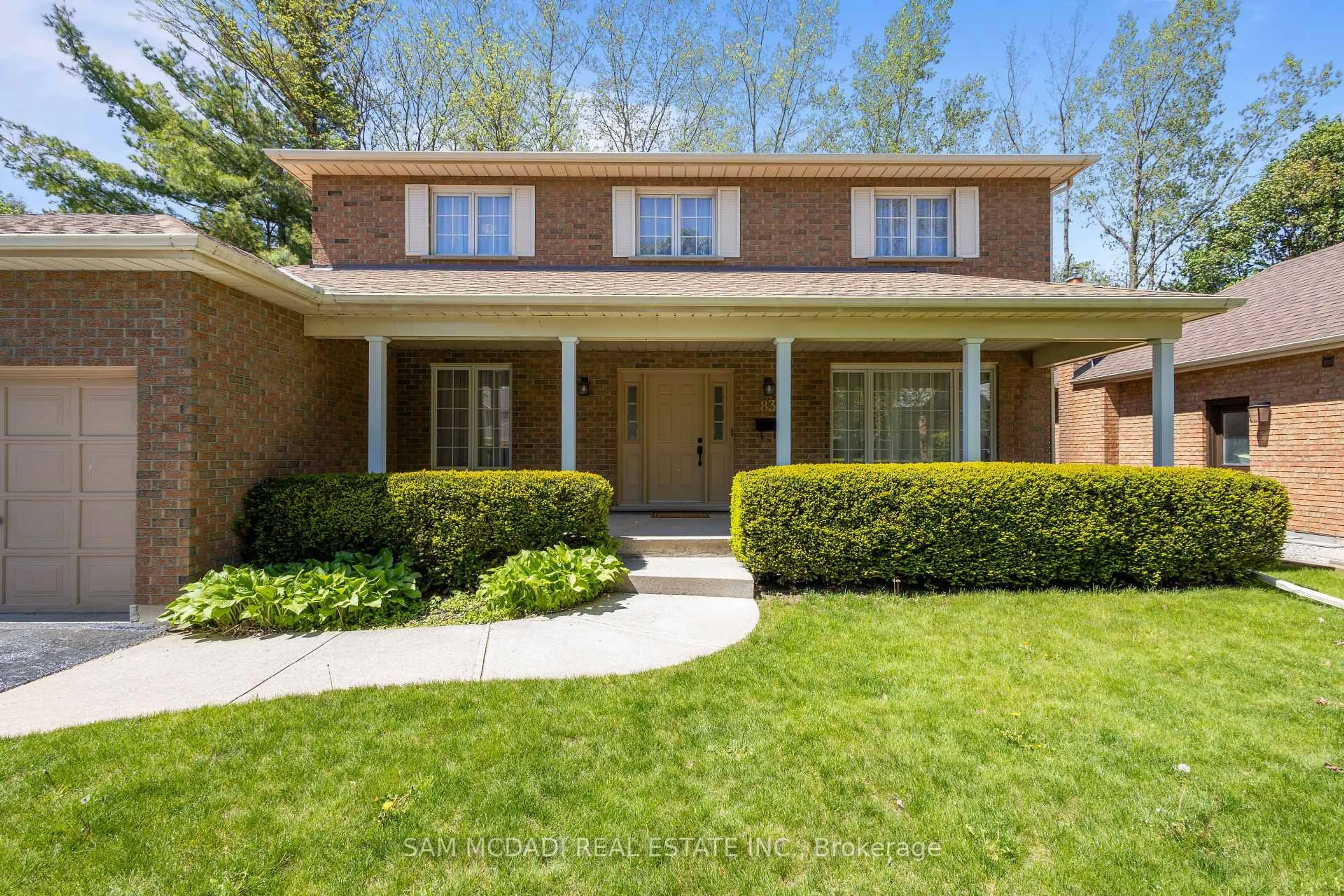 Home with brick exterior material, street for 83 Royal Oak Dr, Brantford Ontario N3R 7P8