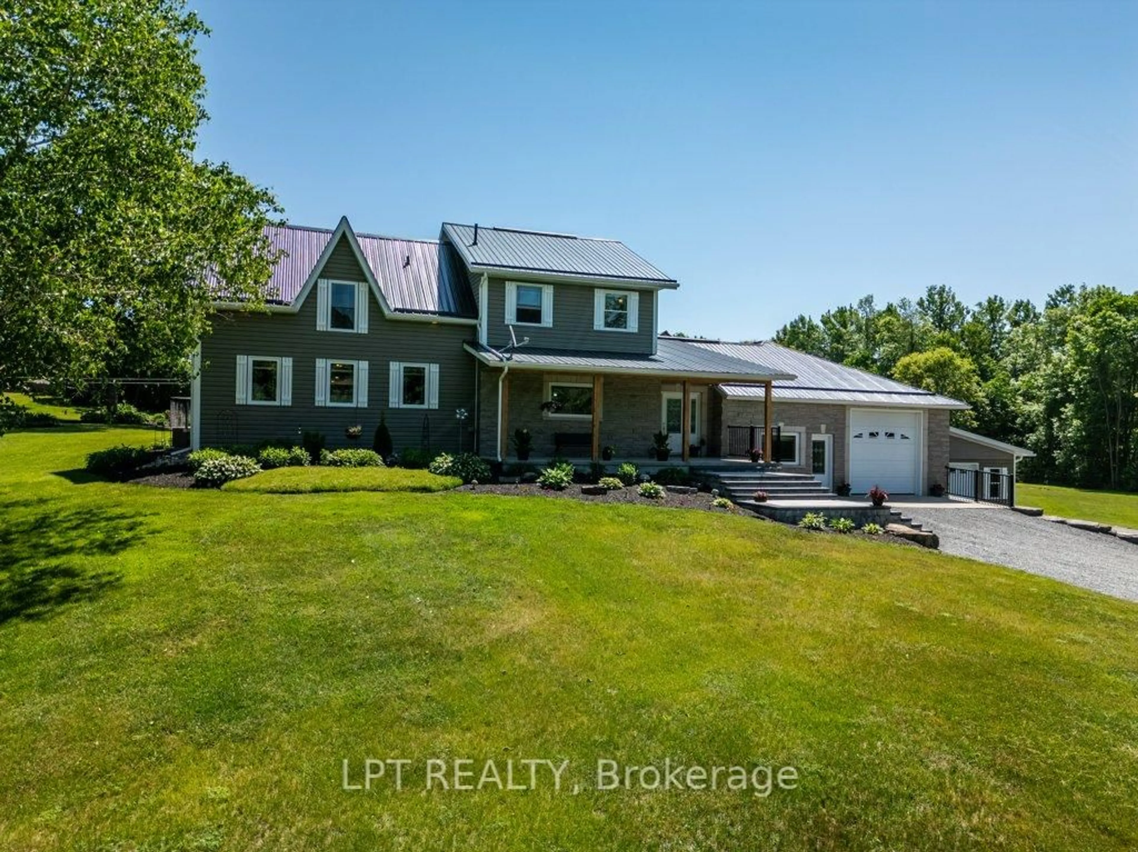 A pic from outside/outdoor area/front of a property/back of a property/a pic from drone, water/lake/river/ocean view for 1758 Forty Foot Rd, Godfrey Ontario K0H 1T0