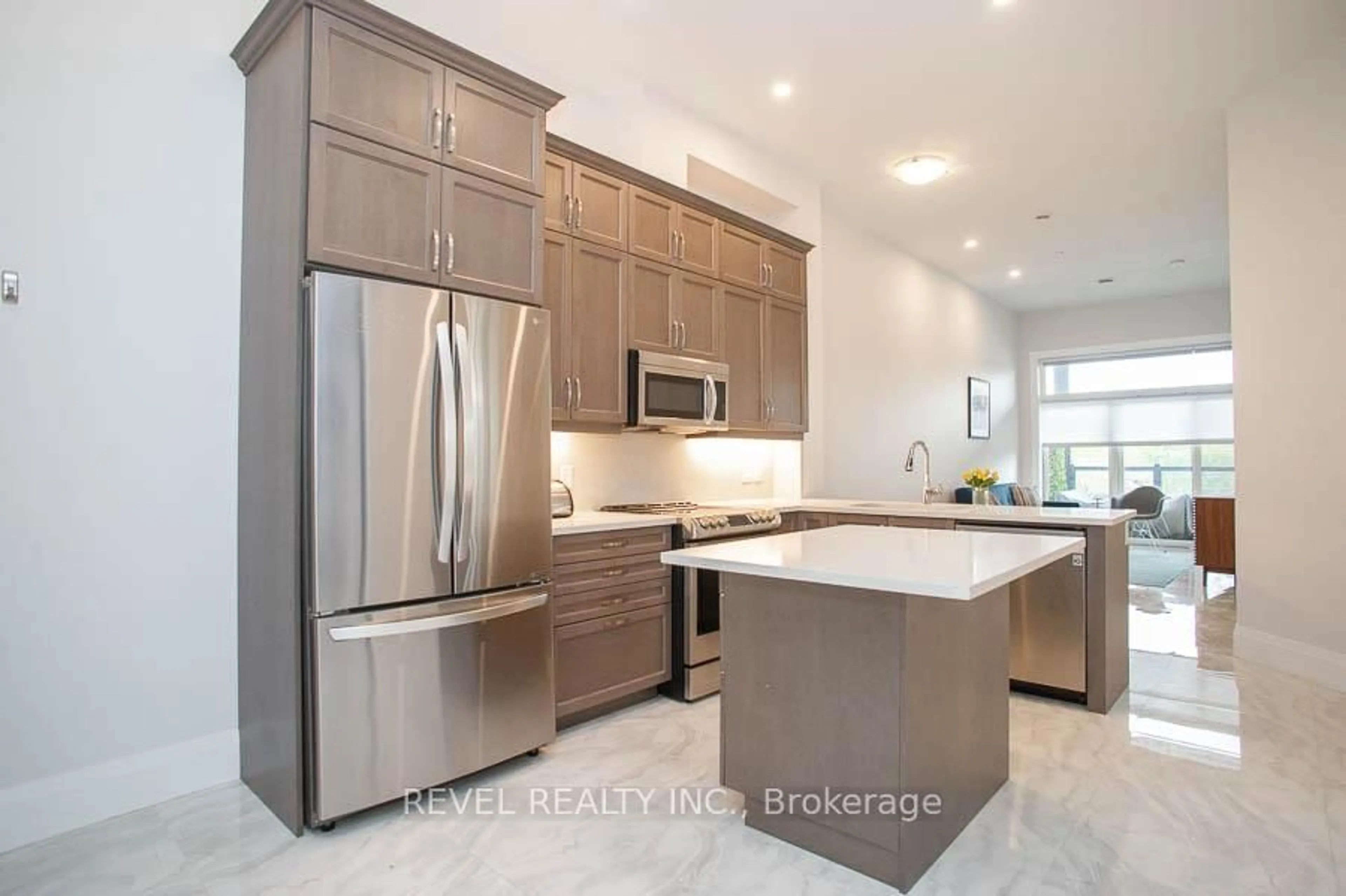 Contemporary kitchen, ceramic/tile floor for 85A Morrell St #209, Brantford Ontario N3T 4J6