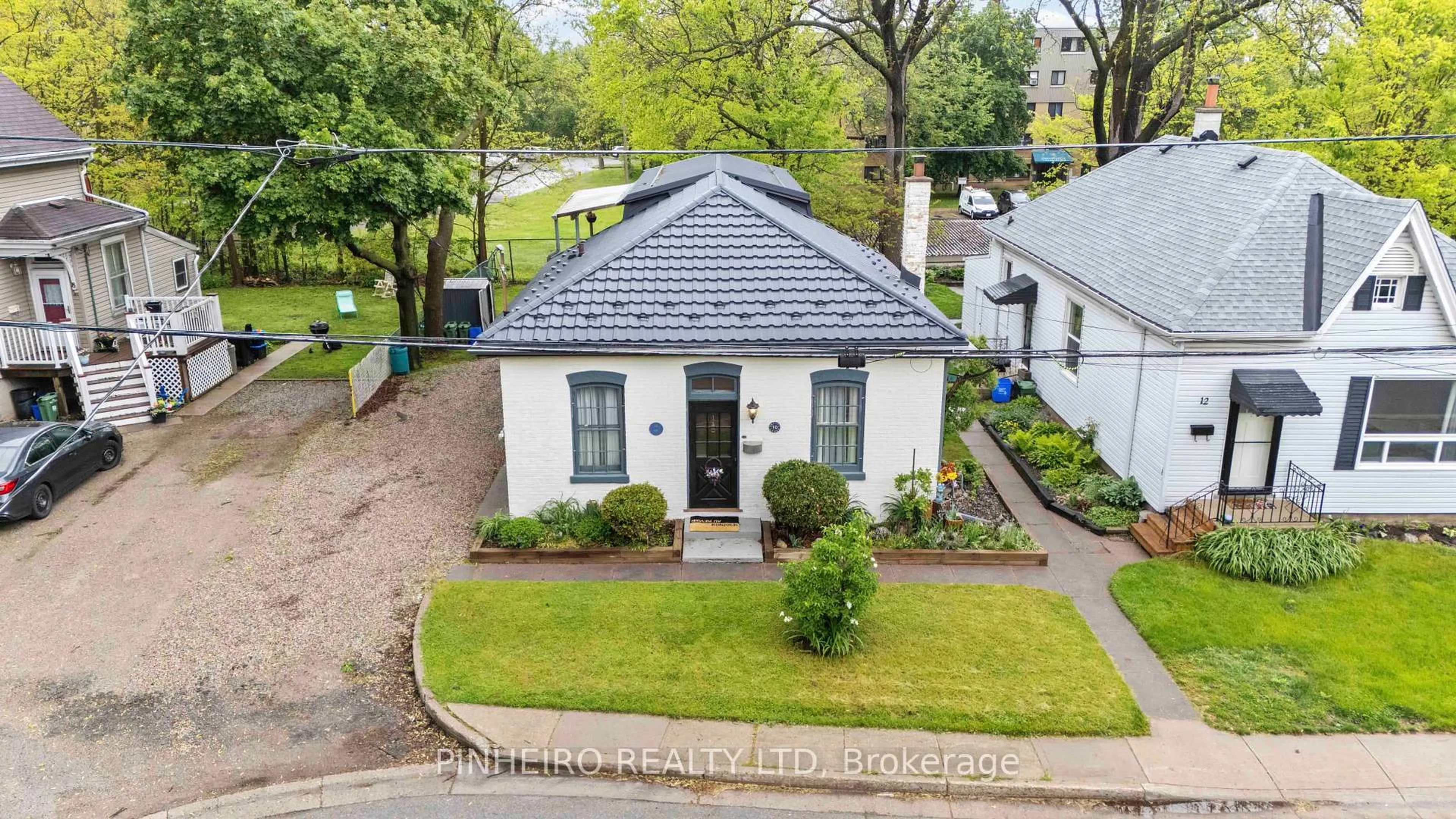 A pic from outside/outdoor area/front of a property/back of a property/a pic from drone, street for 10 McClary Ave, London South Ontario N6C 1P7