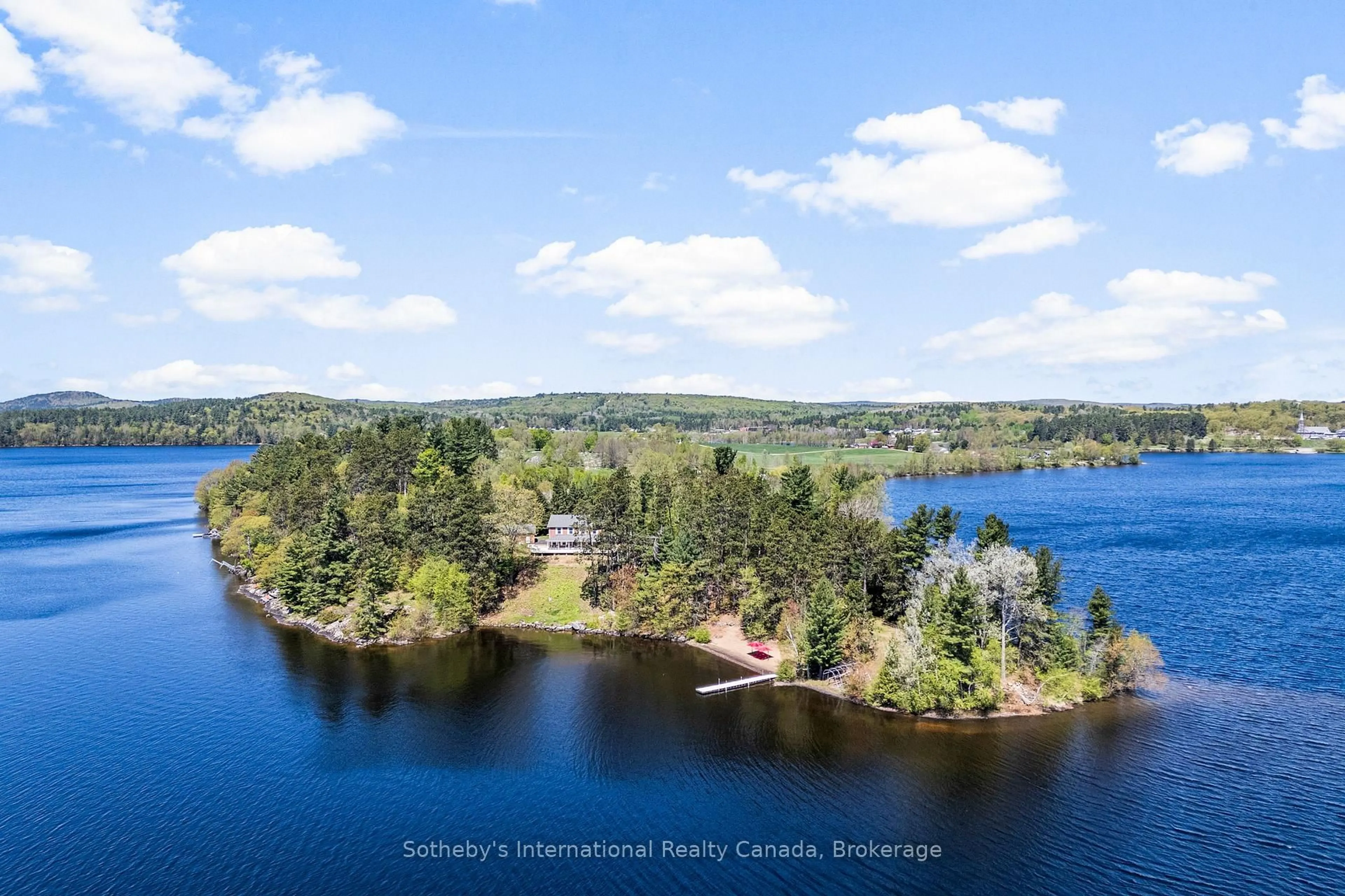 A pic from outside/outdoor area/front of a property/back of a property/a pic from drone, water/lake/river/ocean view for 318 Mask Island Dr, Barry's Bay Ontario K0J 1B0