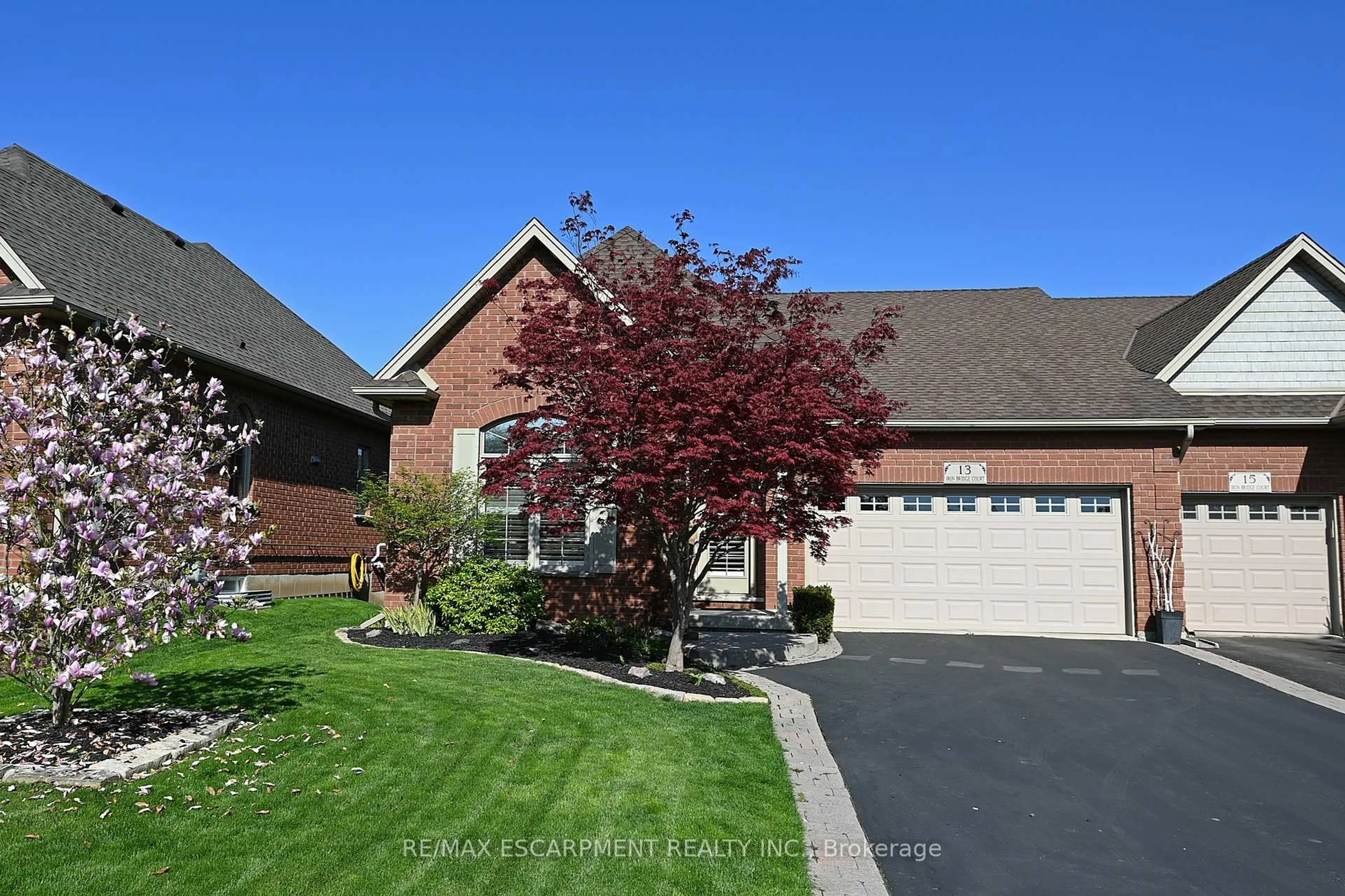 Home with brick exterior material, street for 13 Iron Bridge Crt, Haldimand Ontario N3W 0A4