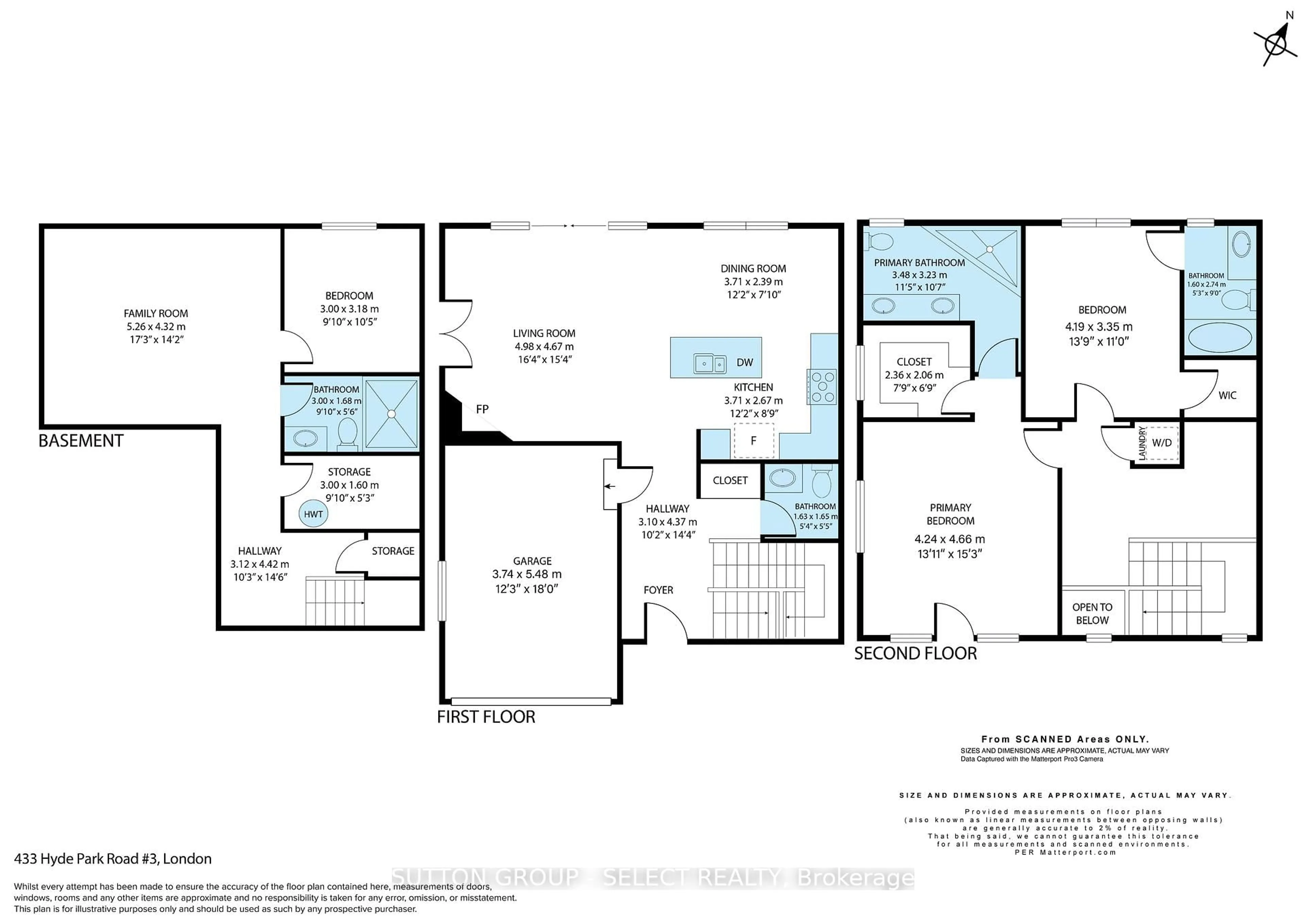 Floor plan for 433 Hyde Park Rd #2, London North Ontario N6H 3R9