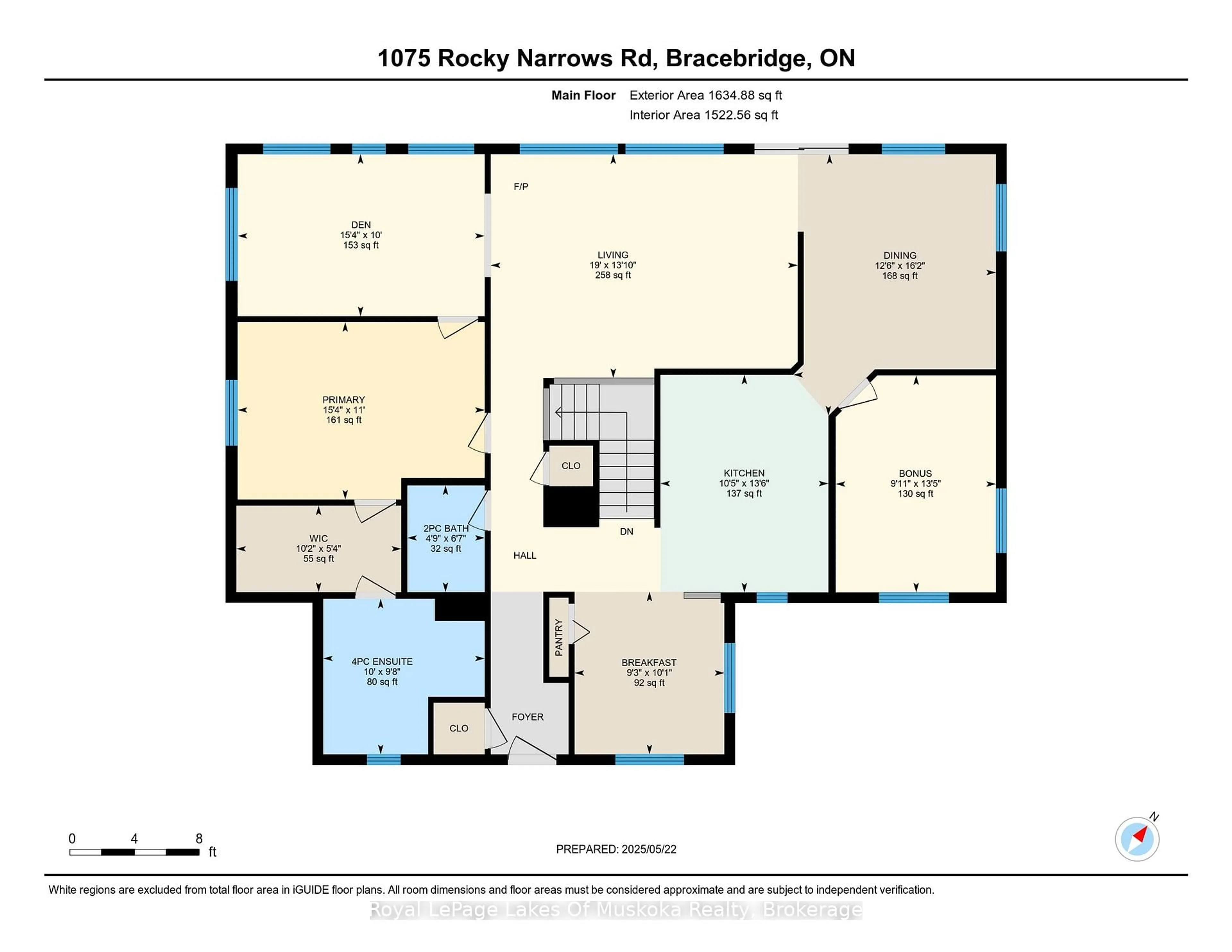 Floor plan for 1075 Rocky Narrows Rd, Bracebridge Ontario P1L 1X1