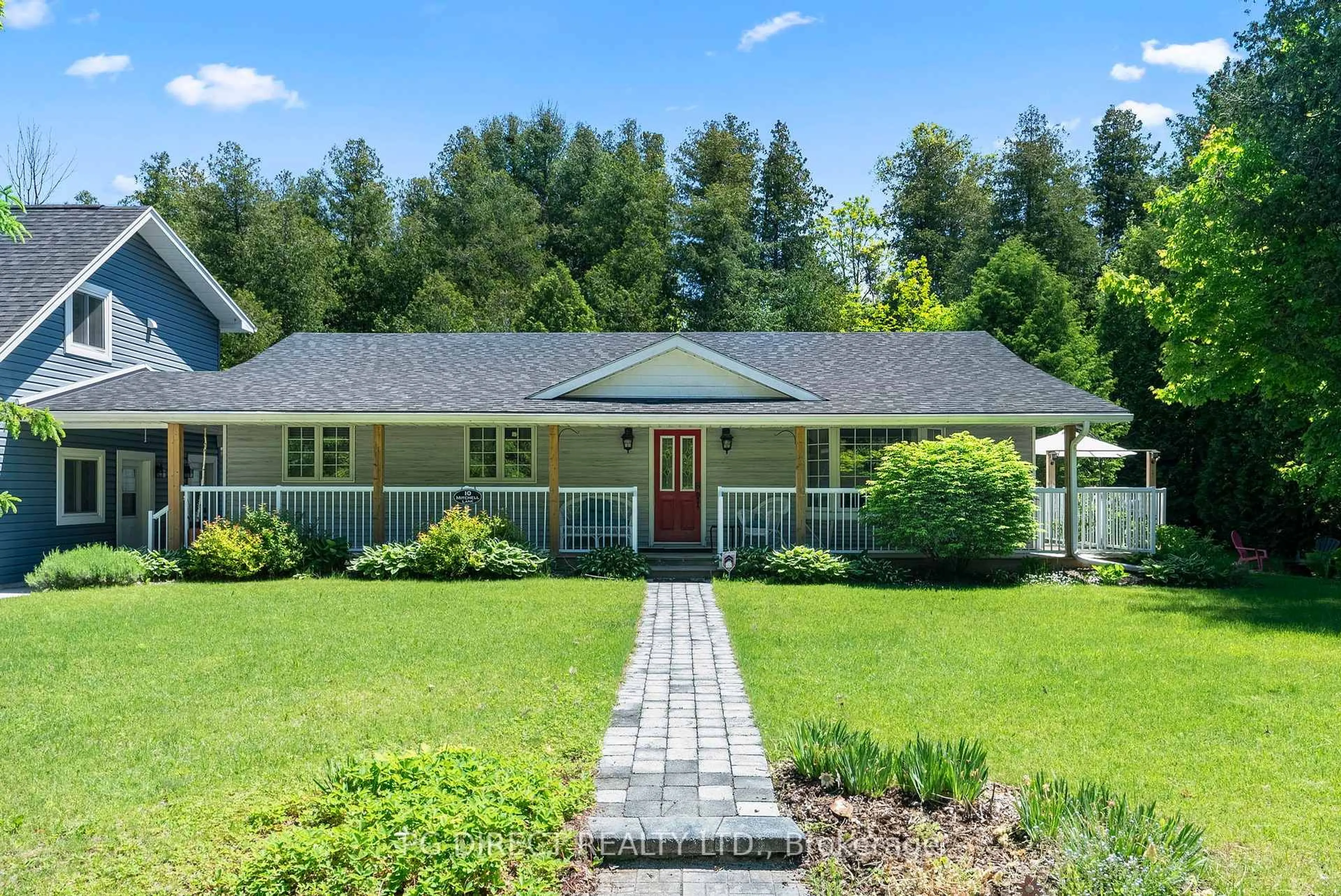 Home with vinyl exterior material, street for 10 Mitchell Lane, Saugeen Shores Ontario N0H 2C1