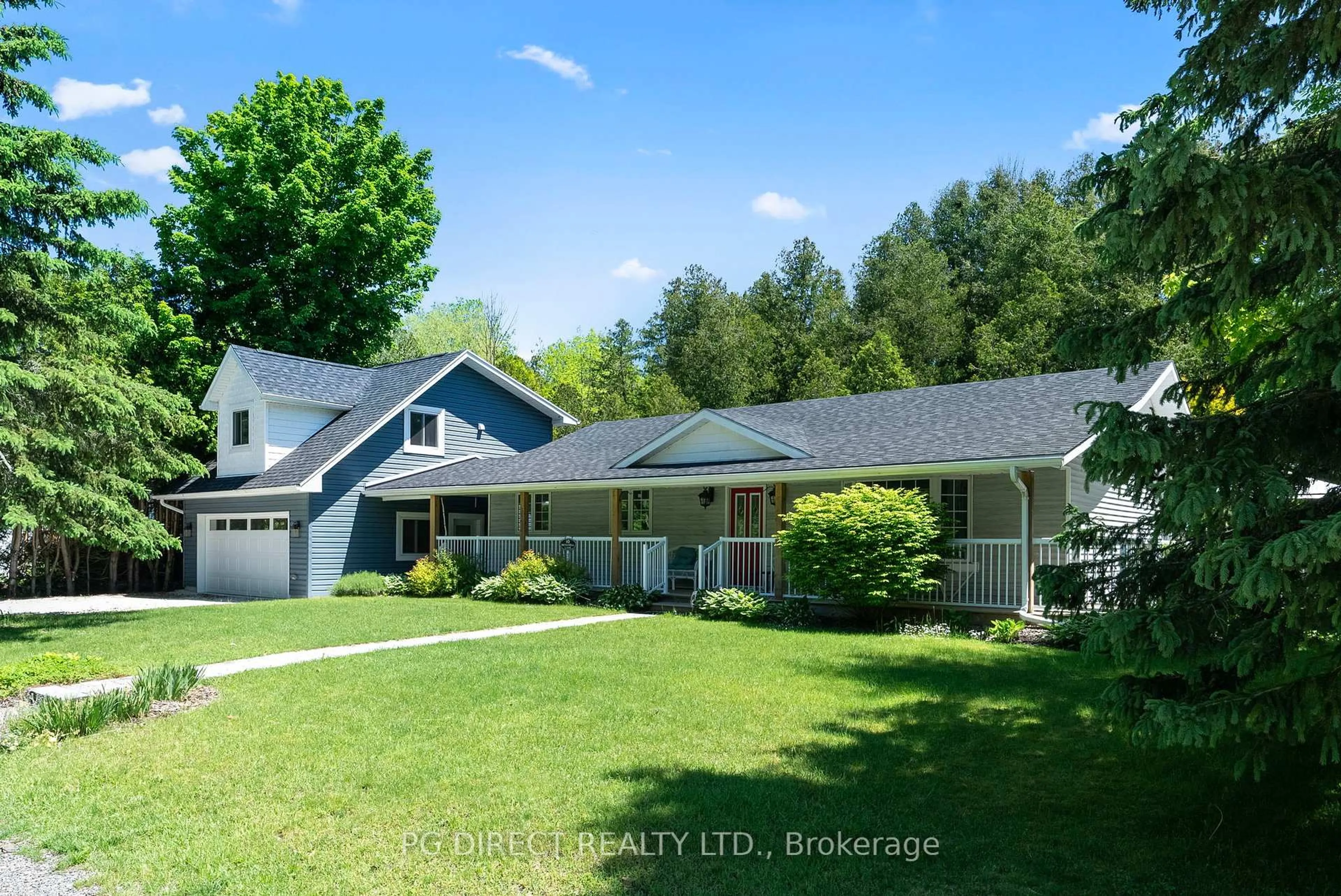 A pic from outside/outdoor area/front of a property/back of a property/a pic from drone, unknown for 10 Mitchell Lane, Saugeen Shores Ontario N0H 2C1