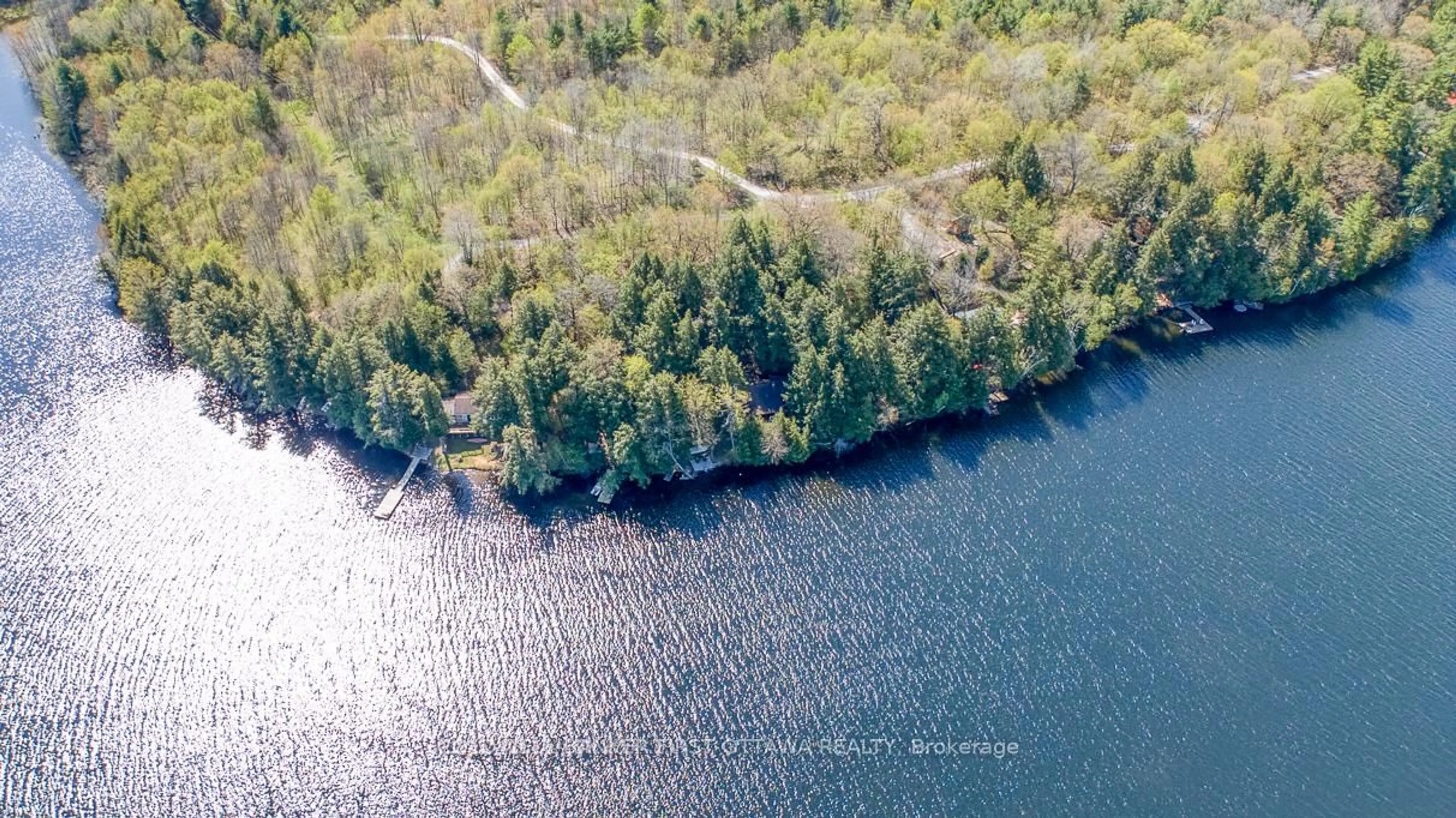 A pic from outside/outdoor area/front of a property/back of a property/a pic from drone, water/lake/river/ocean view for 3028 Crozier Rd, Westport Ontario K0G 1X0