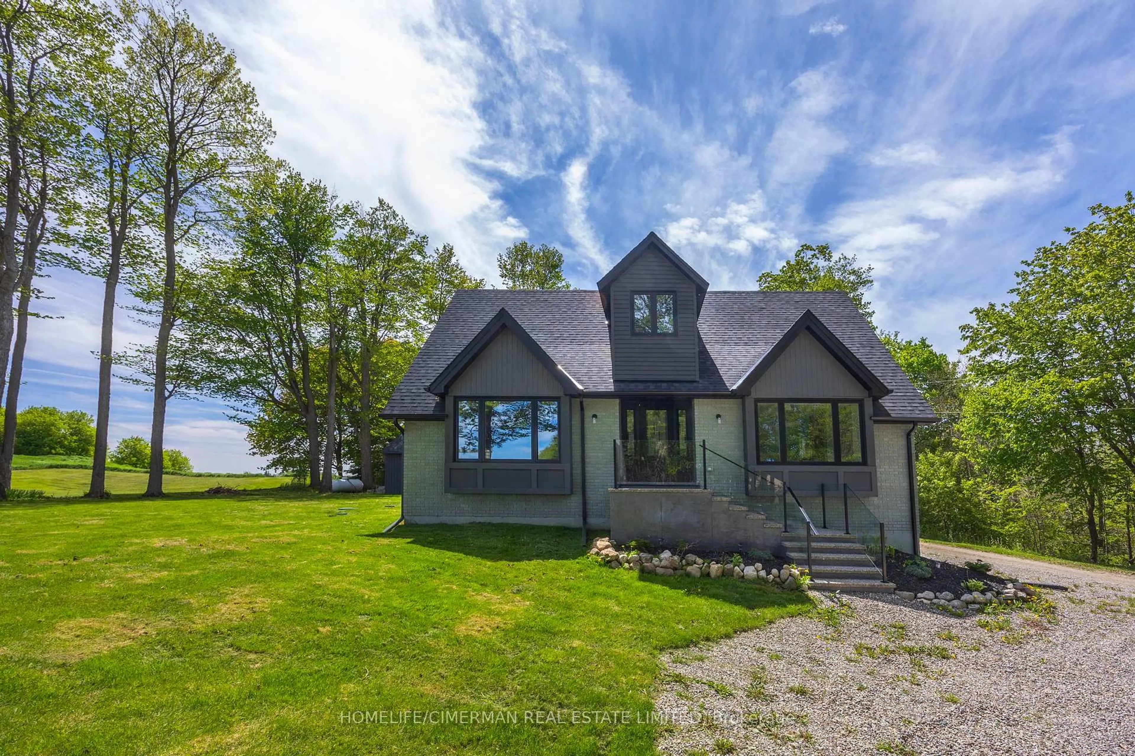 A pic from outside/outdoor area/front of a property/back of a property/a pic from drone, water/lake/river/ocean view for 242446 Concession 2-3 Rd, East Luther Grand Valley Ontario L0N 1G0