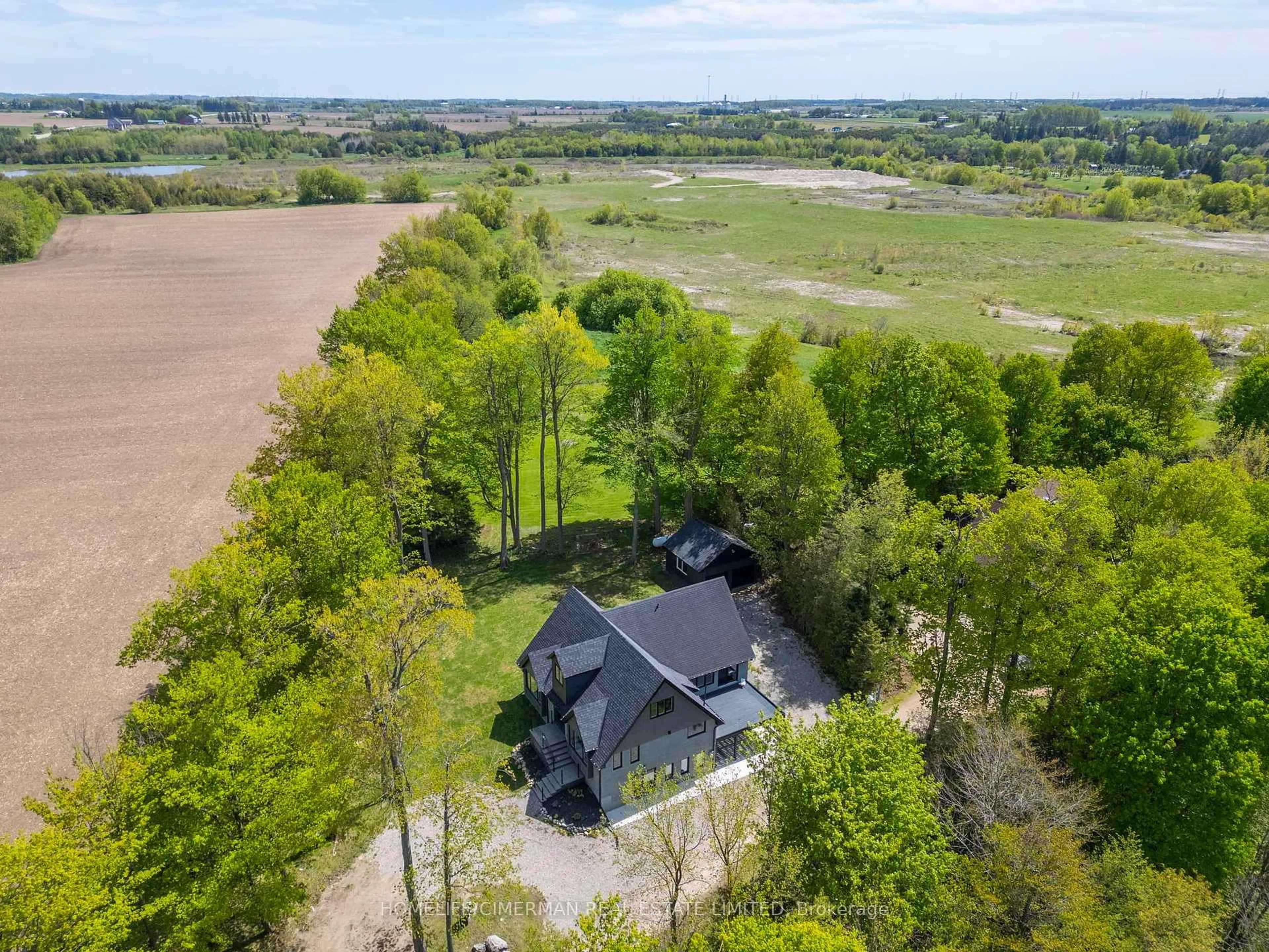 A pic from outside/outdoor area/front of a property/back of a property/a pic from drone, unknown for 242446 Concession 2-3 Rd, East Luther Grand Valley Ontario L0N 1G0