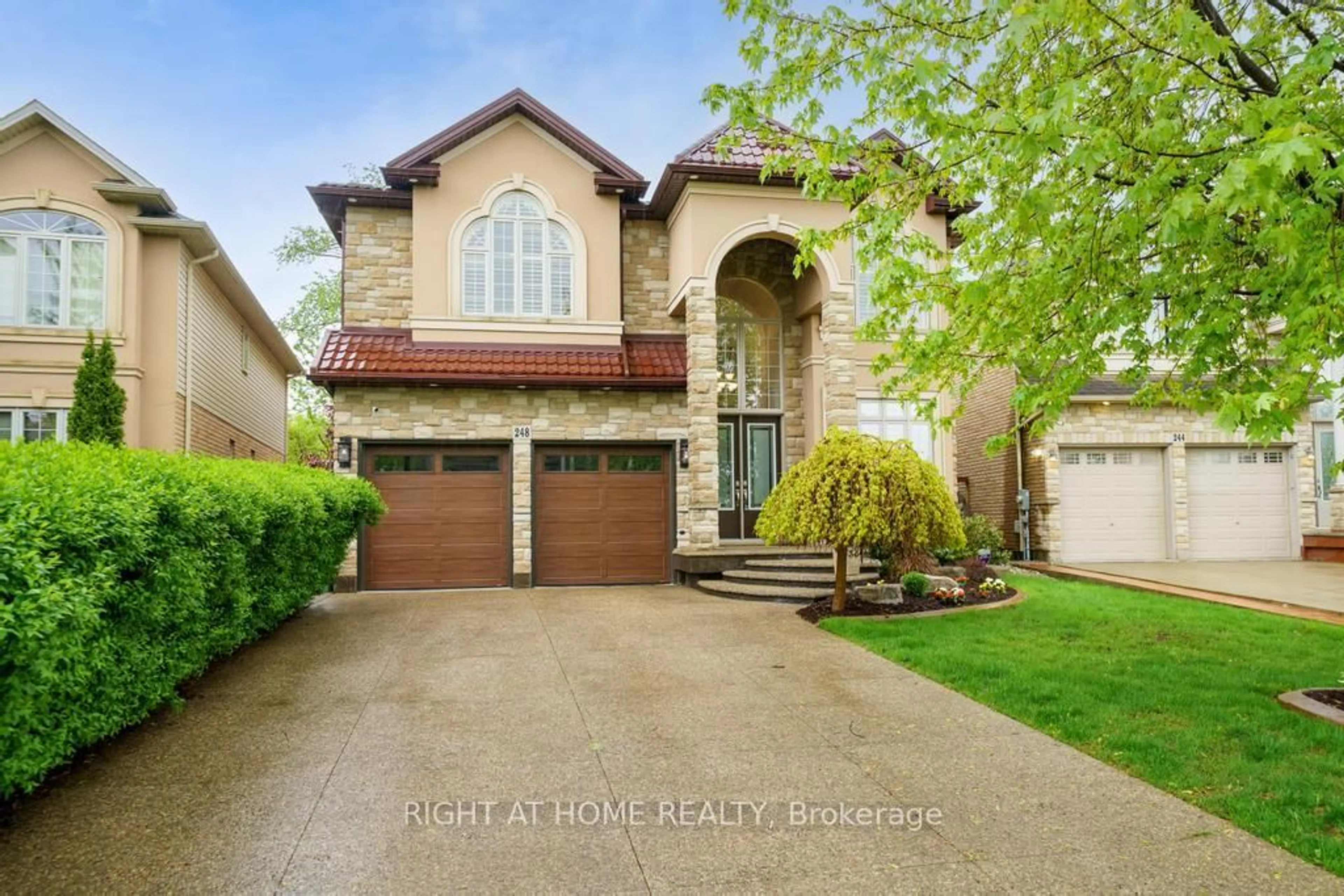 Home with brick exterior material, street for 248 Cloverleaf Dr, Hamilton Ontario L9K 1T2