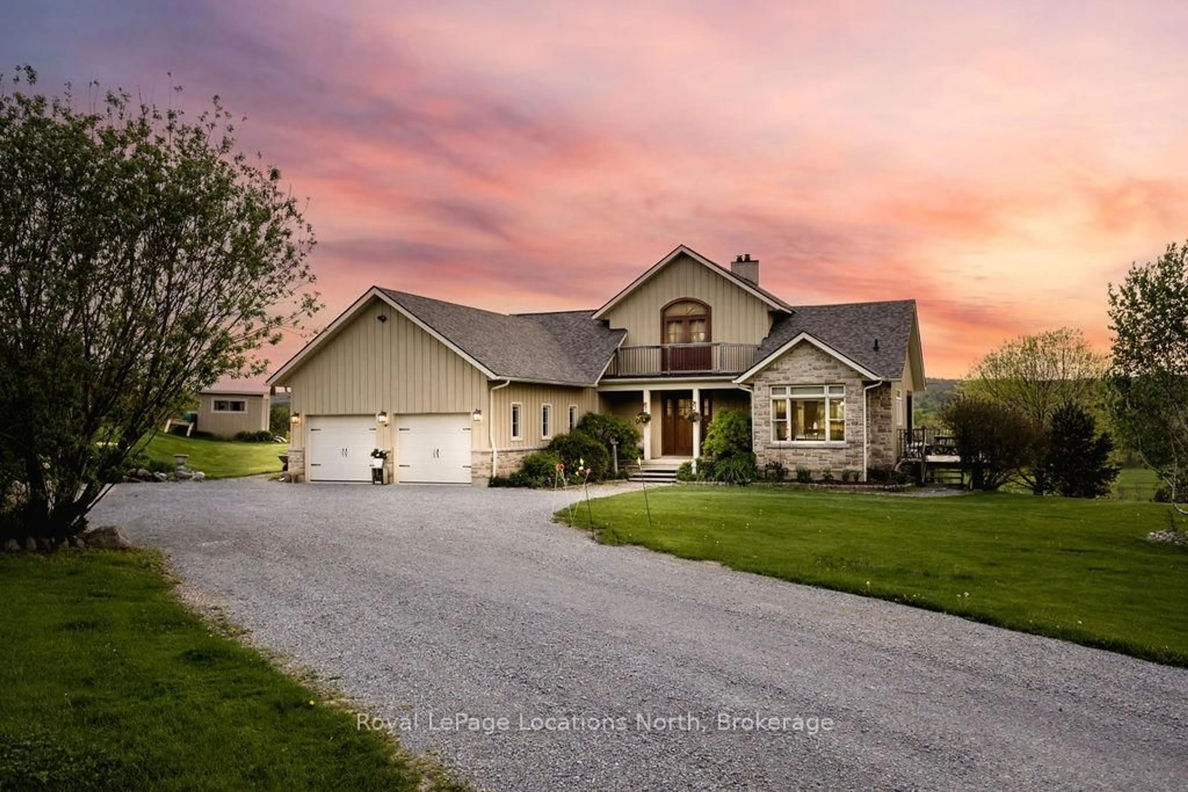 Home with vinyl exterior material, street for 236254 Grey 13 Rd, Grey Highlands Ontario N0C 1G0