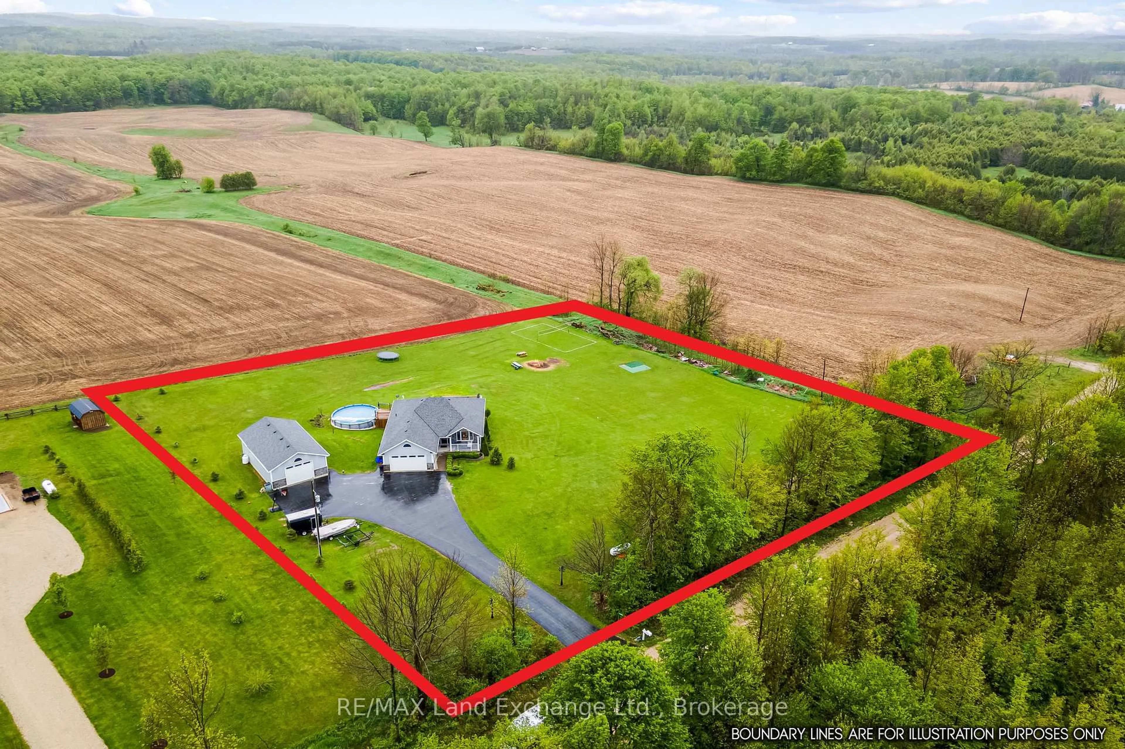 A pic from outside/outdoor area/front of a property/back of a property/a pic from drone, unknown for 343850 North Line, West Grey Ontario N0C 1K0