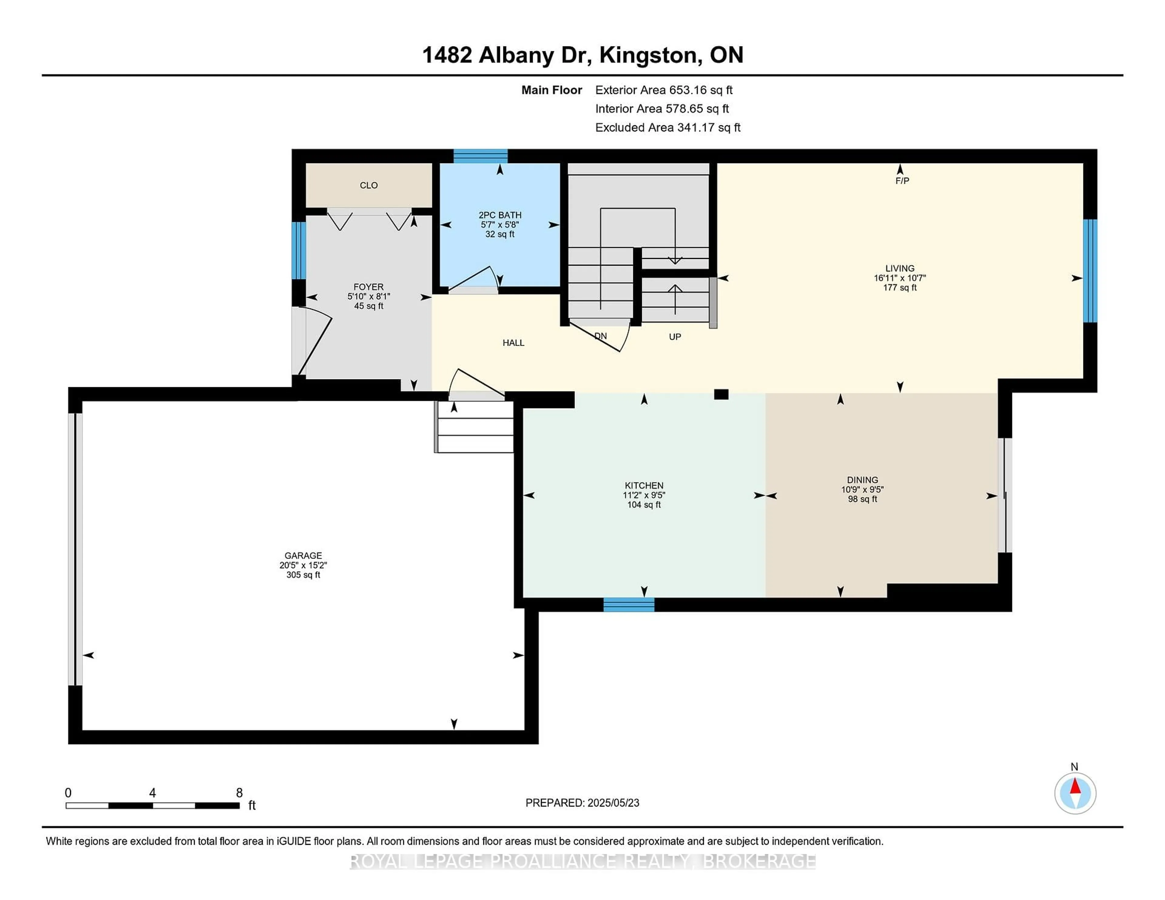 Floor plan for 1482 Albany Dr, Kingston Ontario K7P 0B8