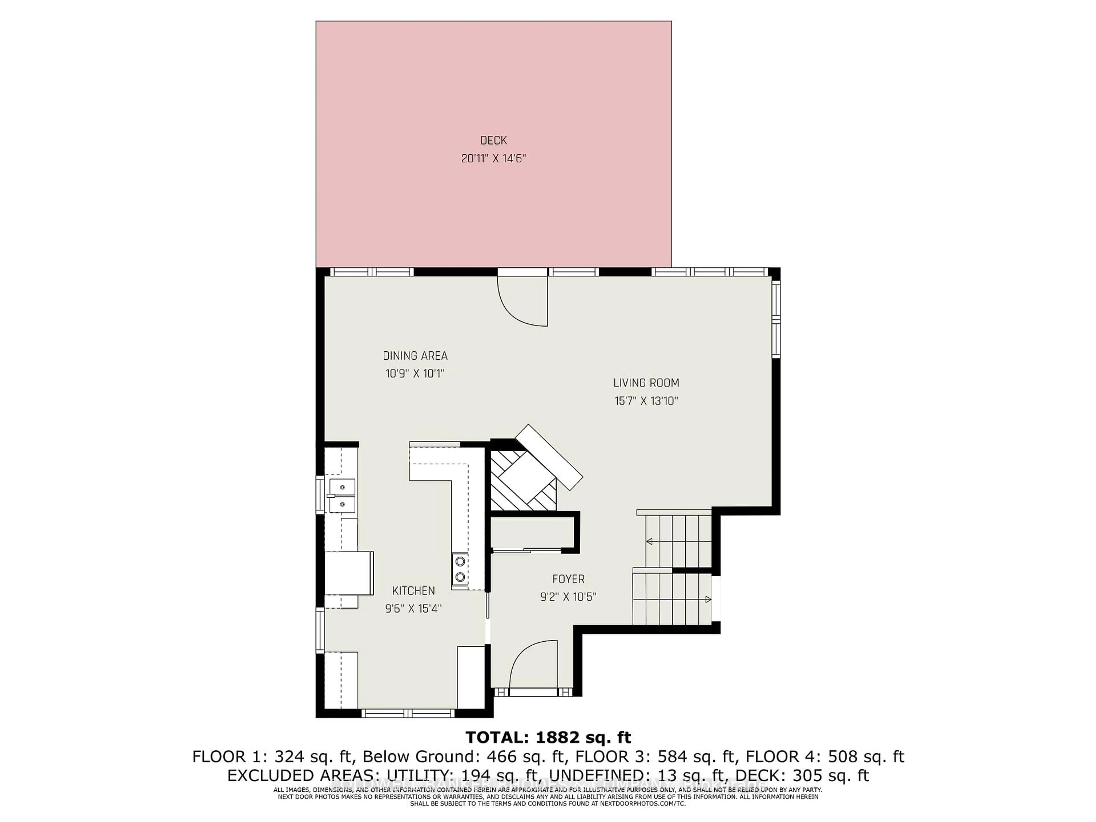 Floor plan for 19 Inuvik Cres, Ottawa Ontario K2L 1A1