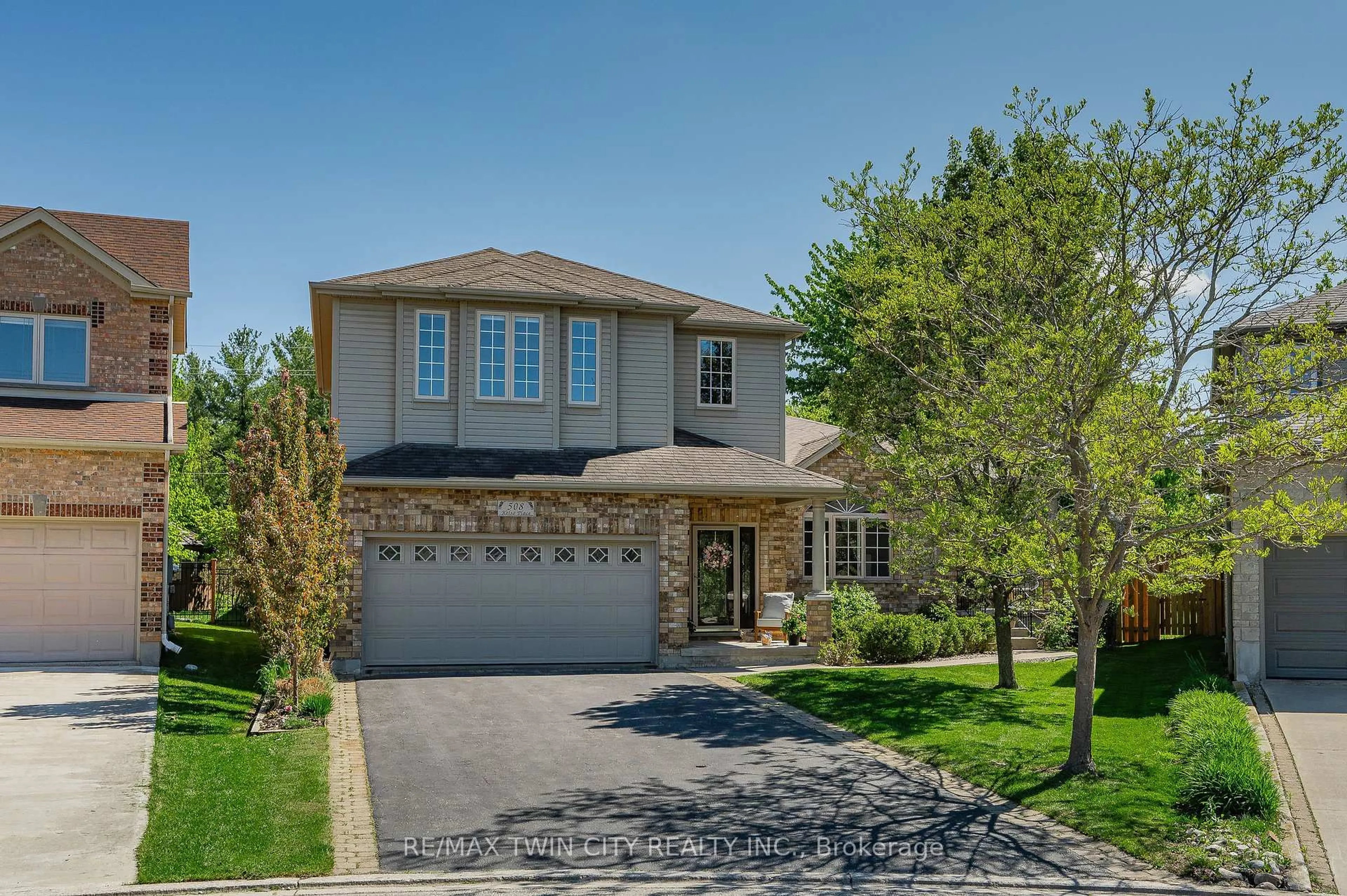Home with brick exterior material, street for 508 Kelso Pl, Waterloo Ontario N2V 2S1